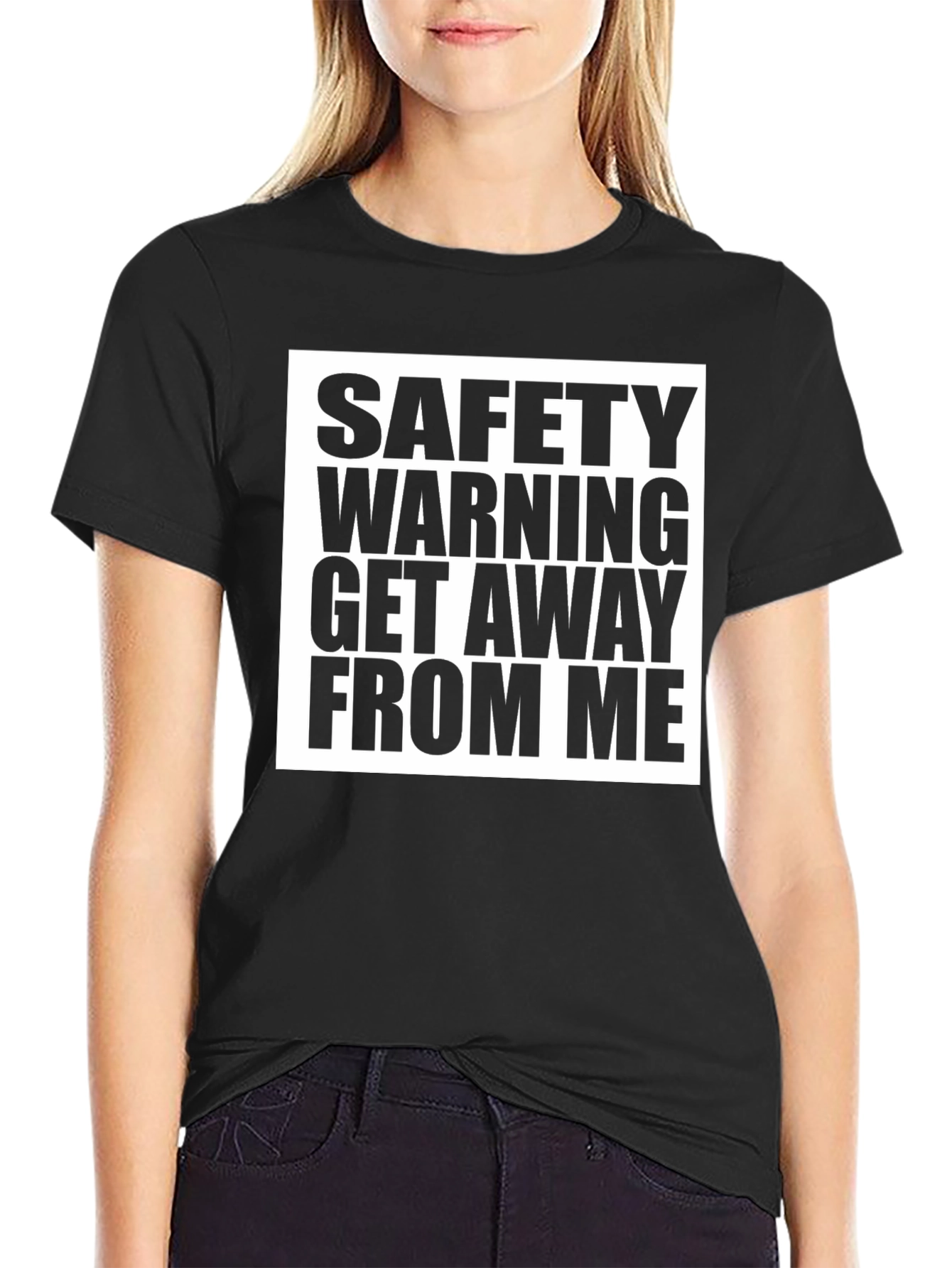 Safety Warning Graphic T-Shirt