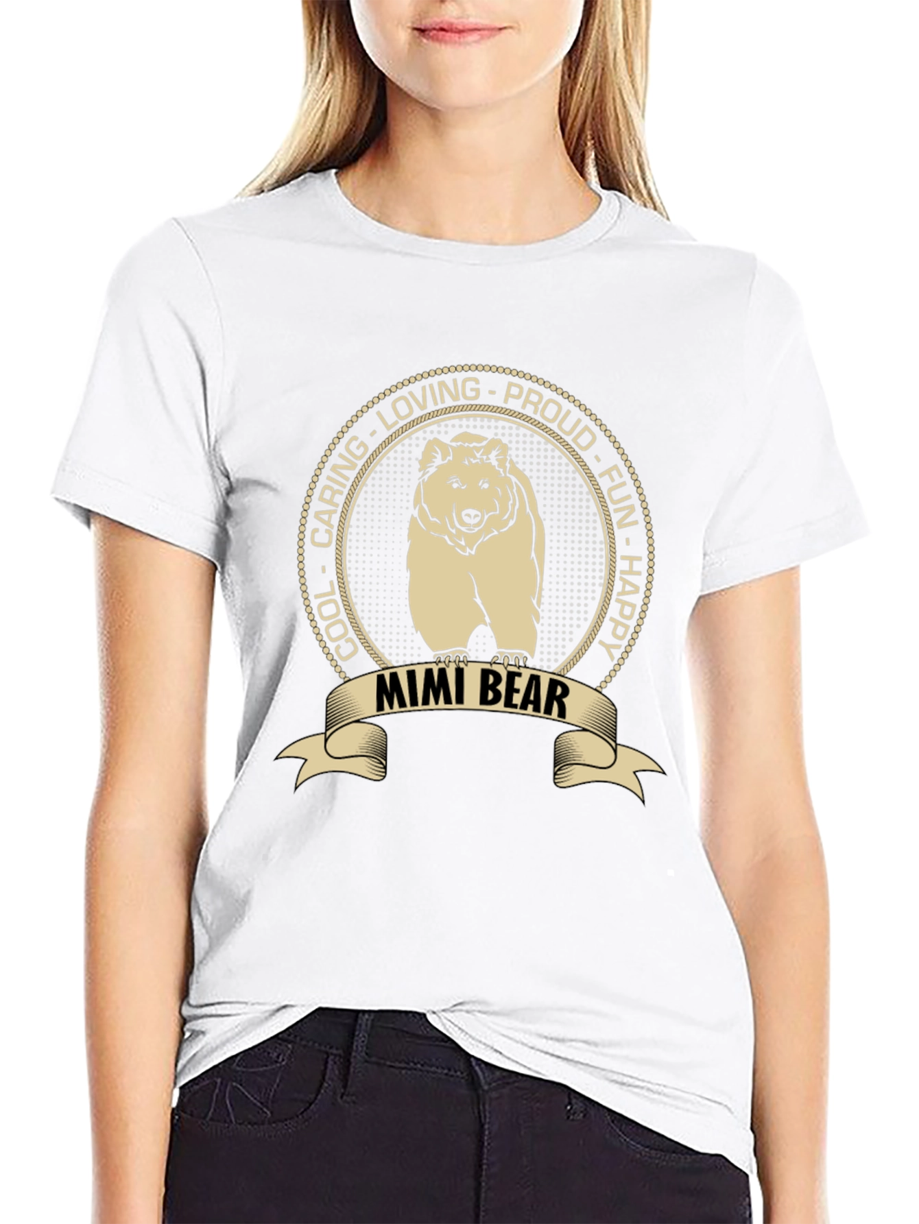 Mimi Bear T-Shirt - Loving Caring and Proud