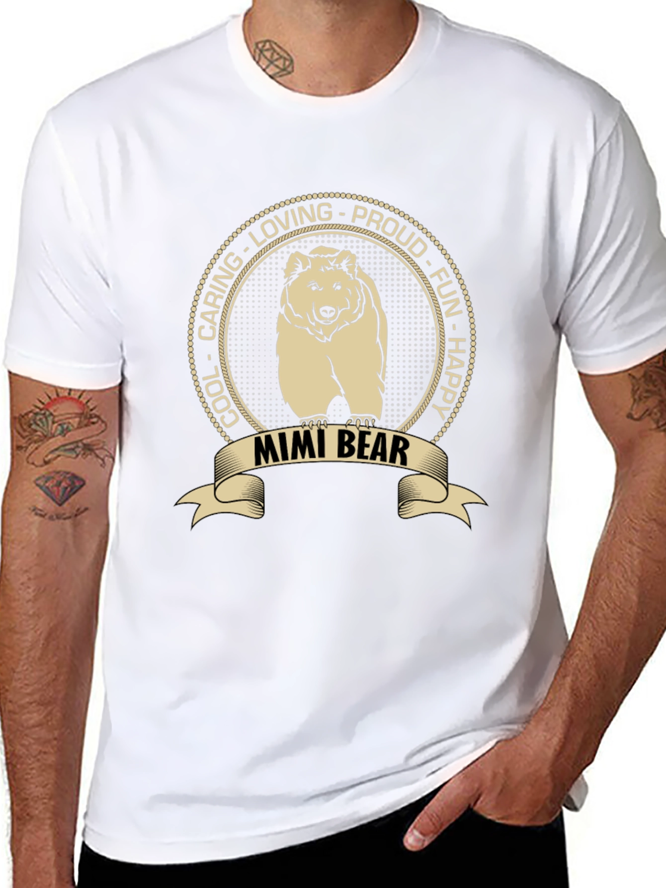 Mimi Bear T-Shirt - Loving Caring and Proud