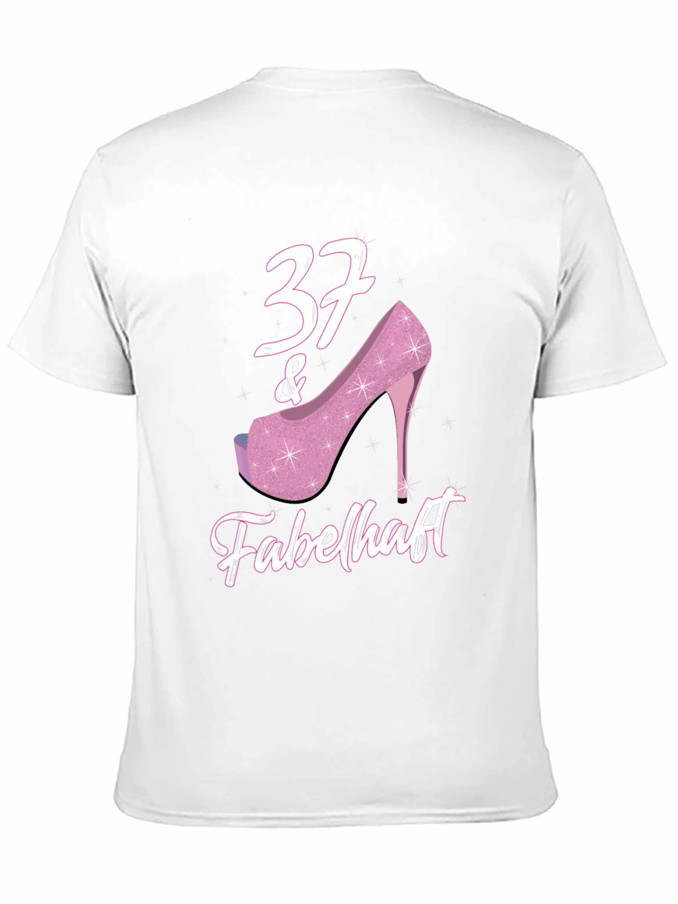 37 & Fabulous Birthday T-Shirt for Women