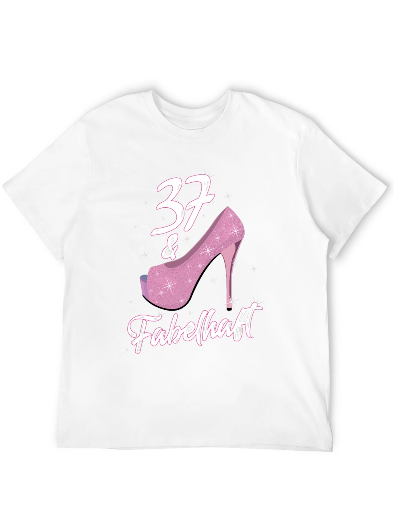 37 & Fabulous Birthday T-Shirt for Women