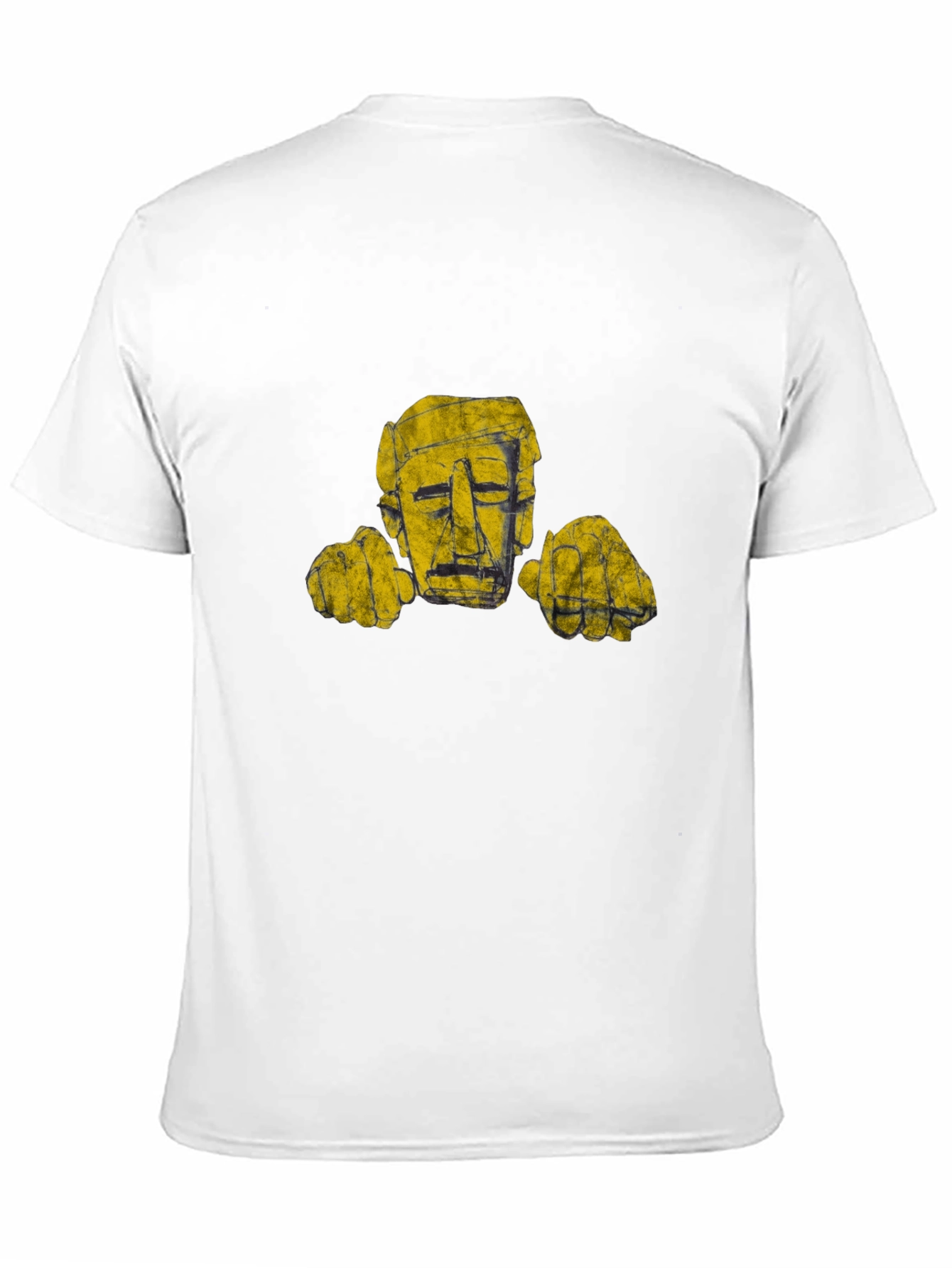 Abstract Head Graphic Black T-Shirt