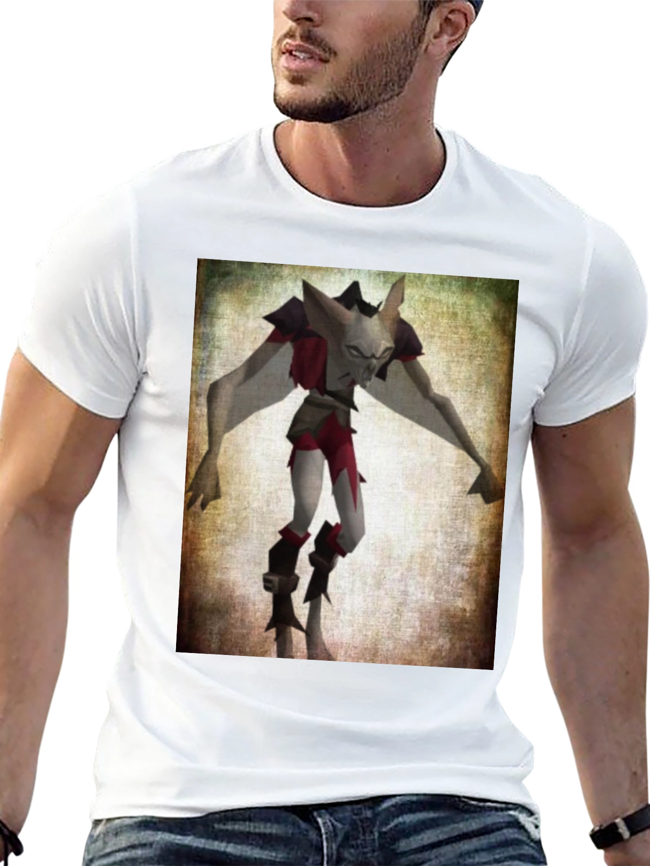Character Graphic T-Shirt - Black Cotton Tee