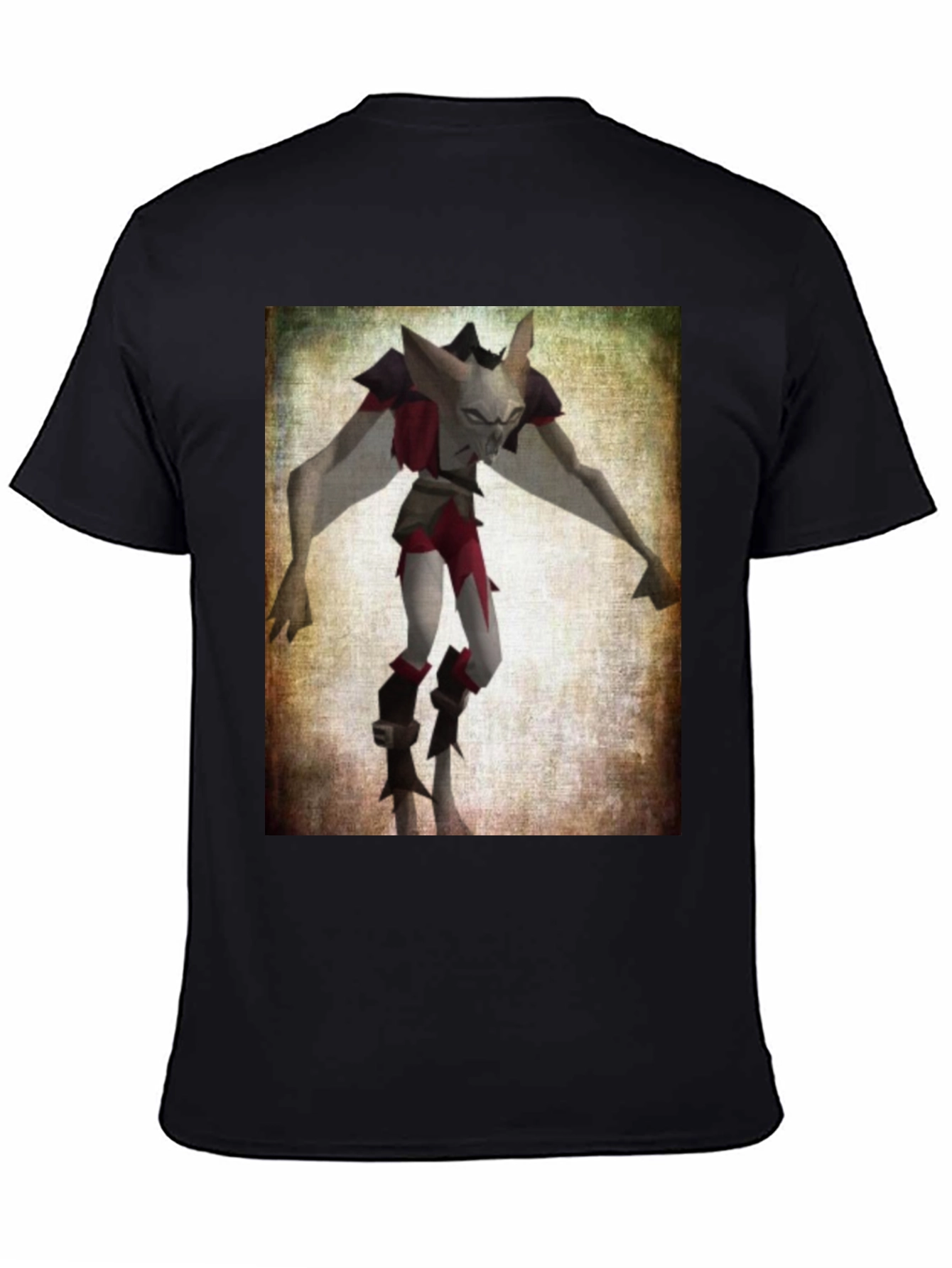 Character Graphic T-Shirt - Black Cotton Tee