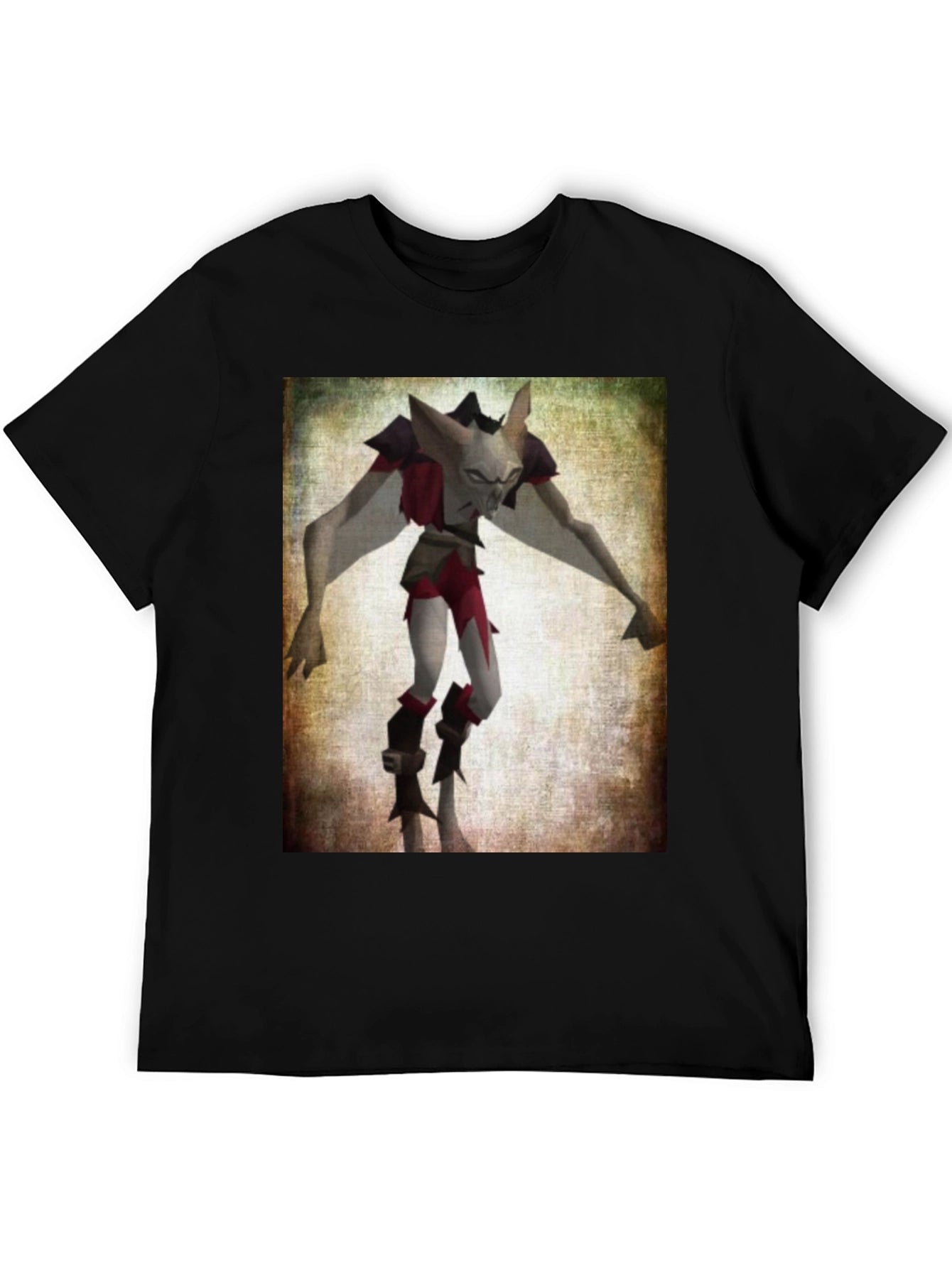 Character Graphic T-Shirt - Black Cotton Tee