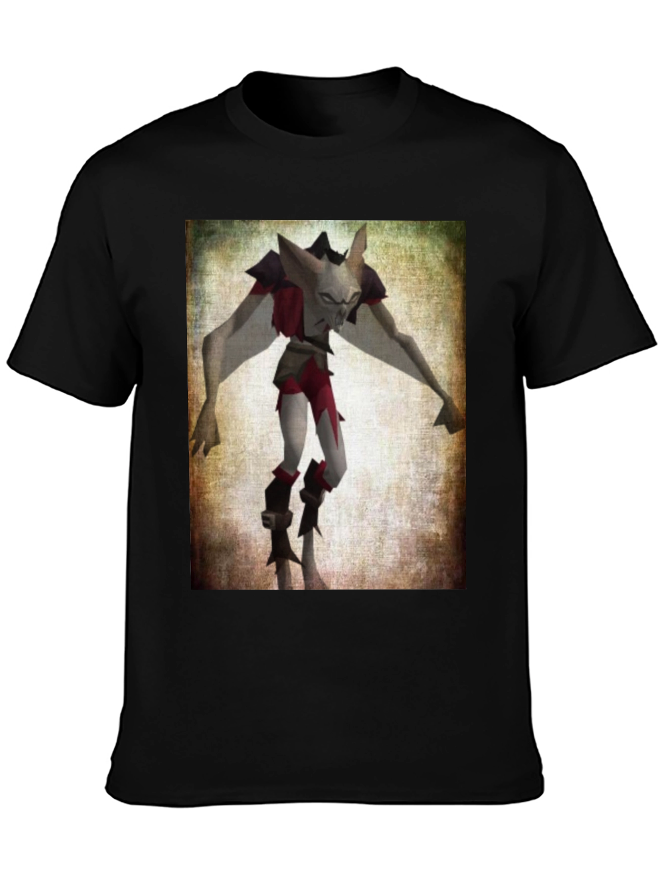 Character Graphic T-Shirt - Black Cotton Tee