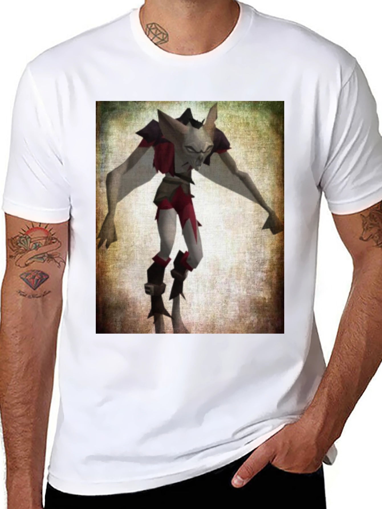 Character Graphic T-Shirt - Black Cotton Tee