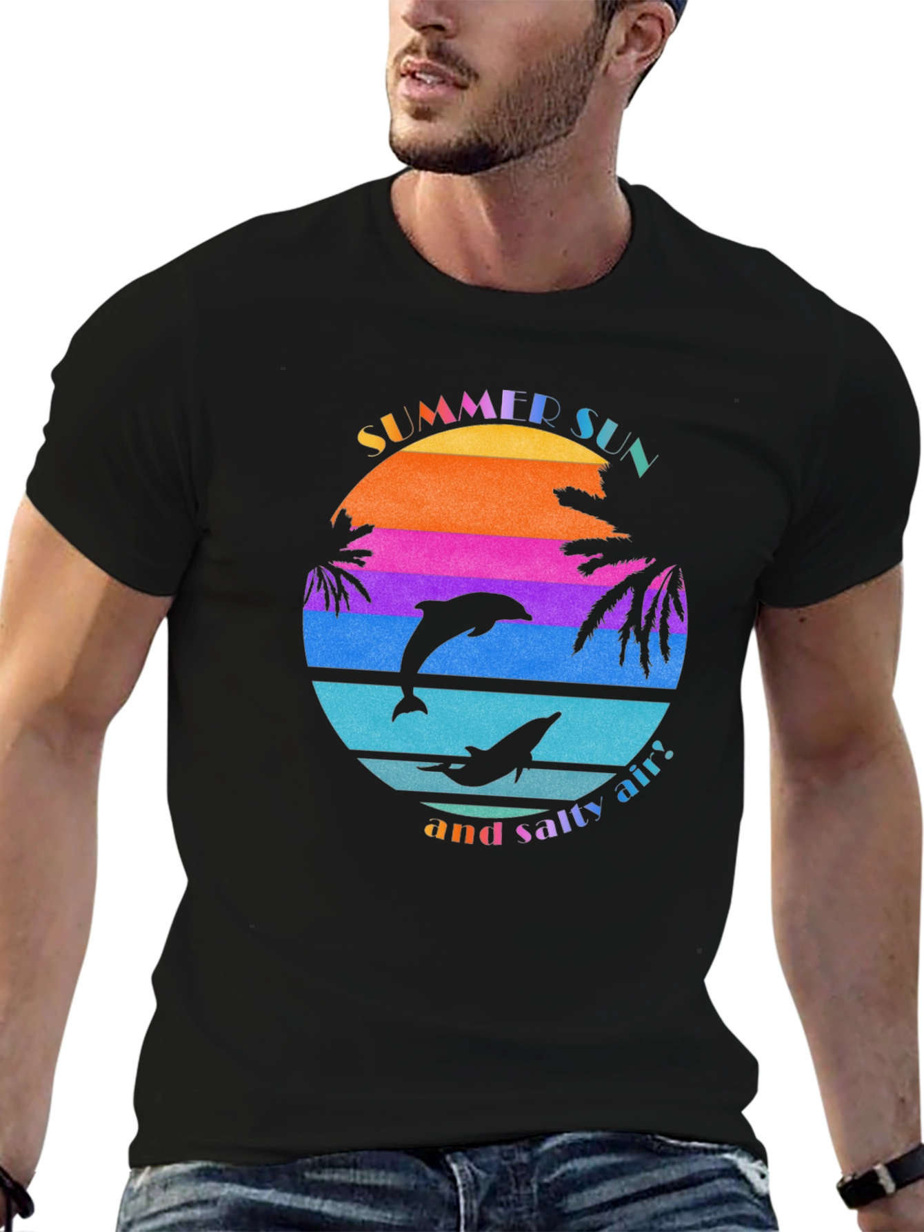 Summer Sun Dolphin Graphic Tee
