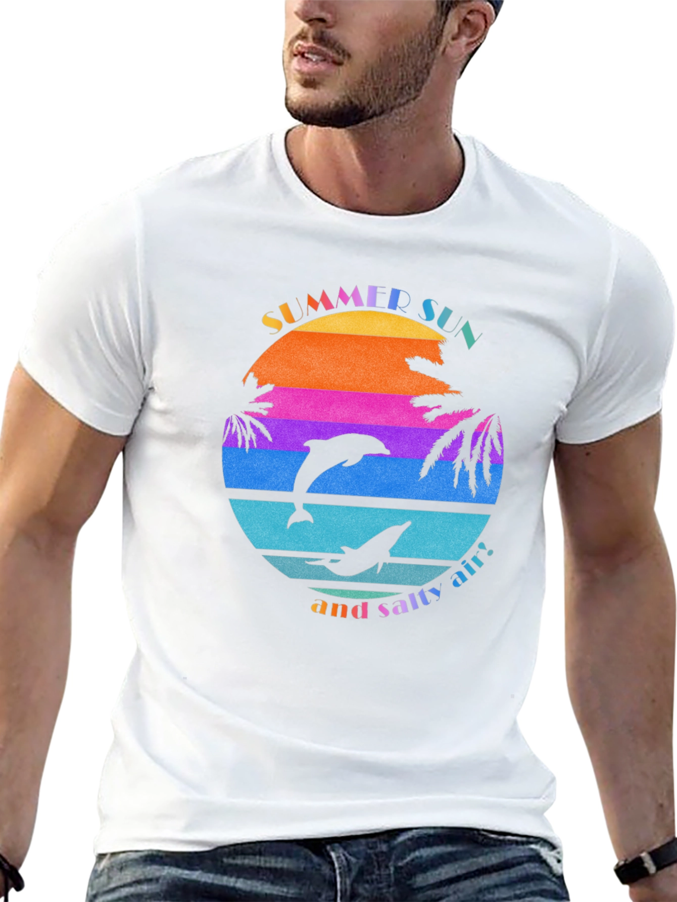 Summer Sun Dolphin Graphic Tee