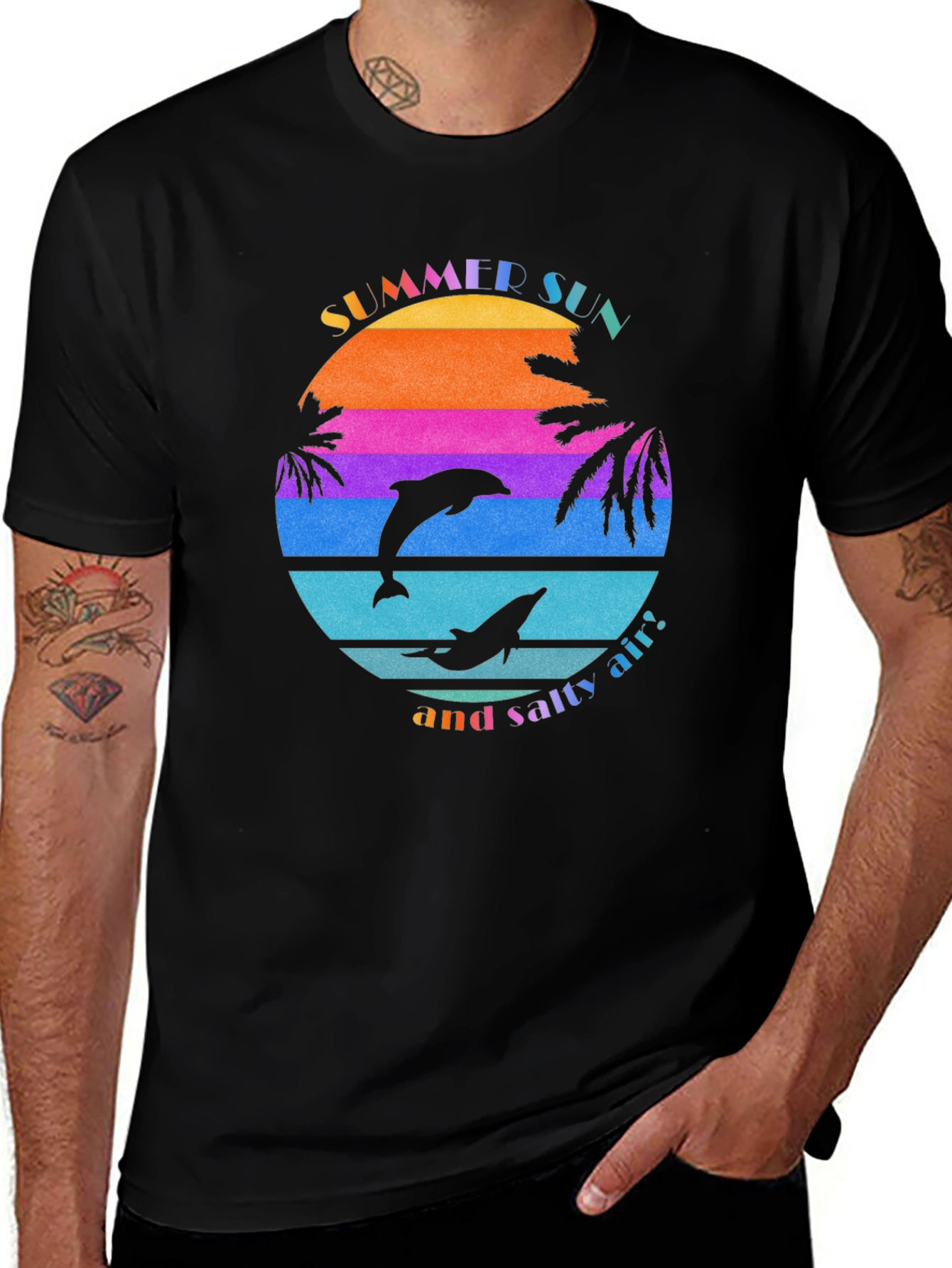 Summer Sun Dolphin Graphic Tee