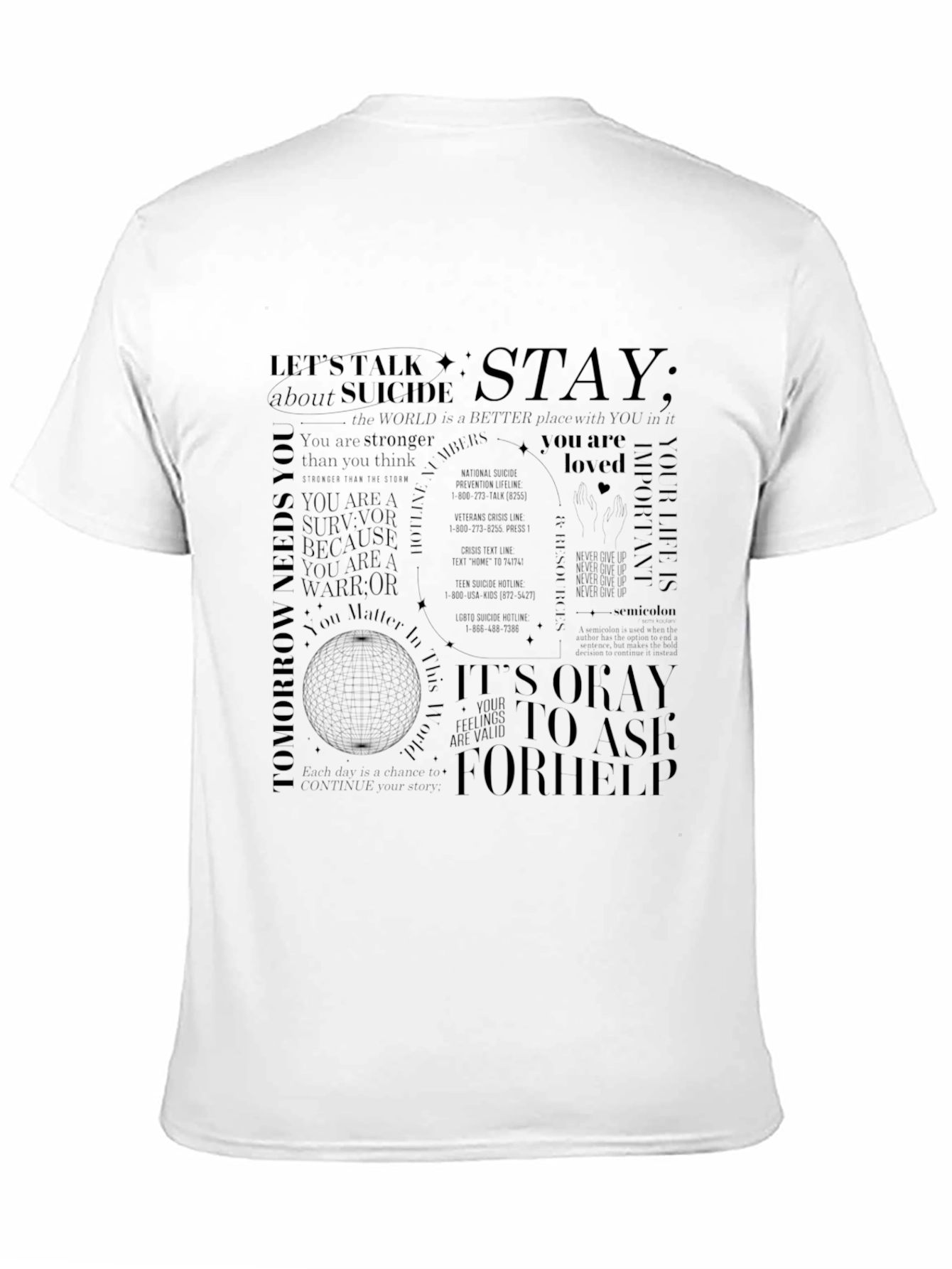 Suicide Awareness Graphic T-Shirt