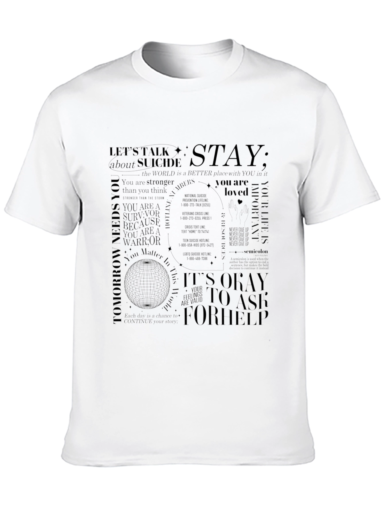 Suicide Awareness Graphic T-Shirt