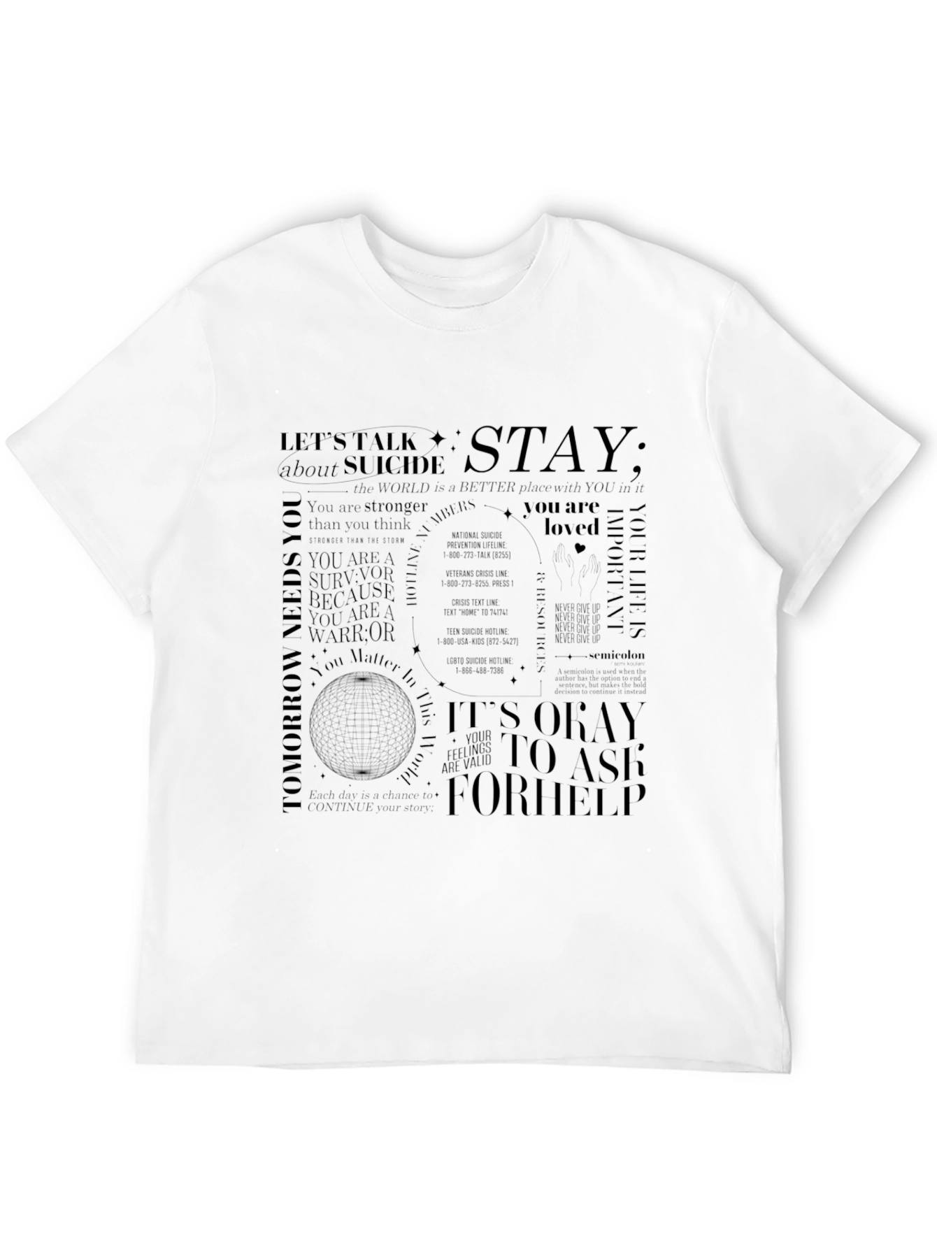 Suicide Awareness Graphic T-Shirt