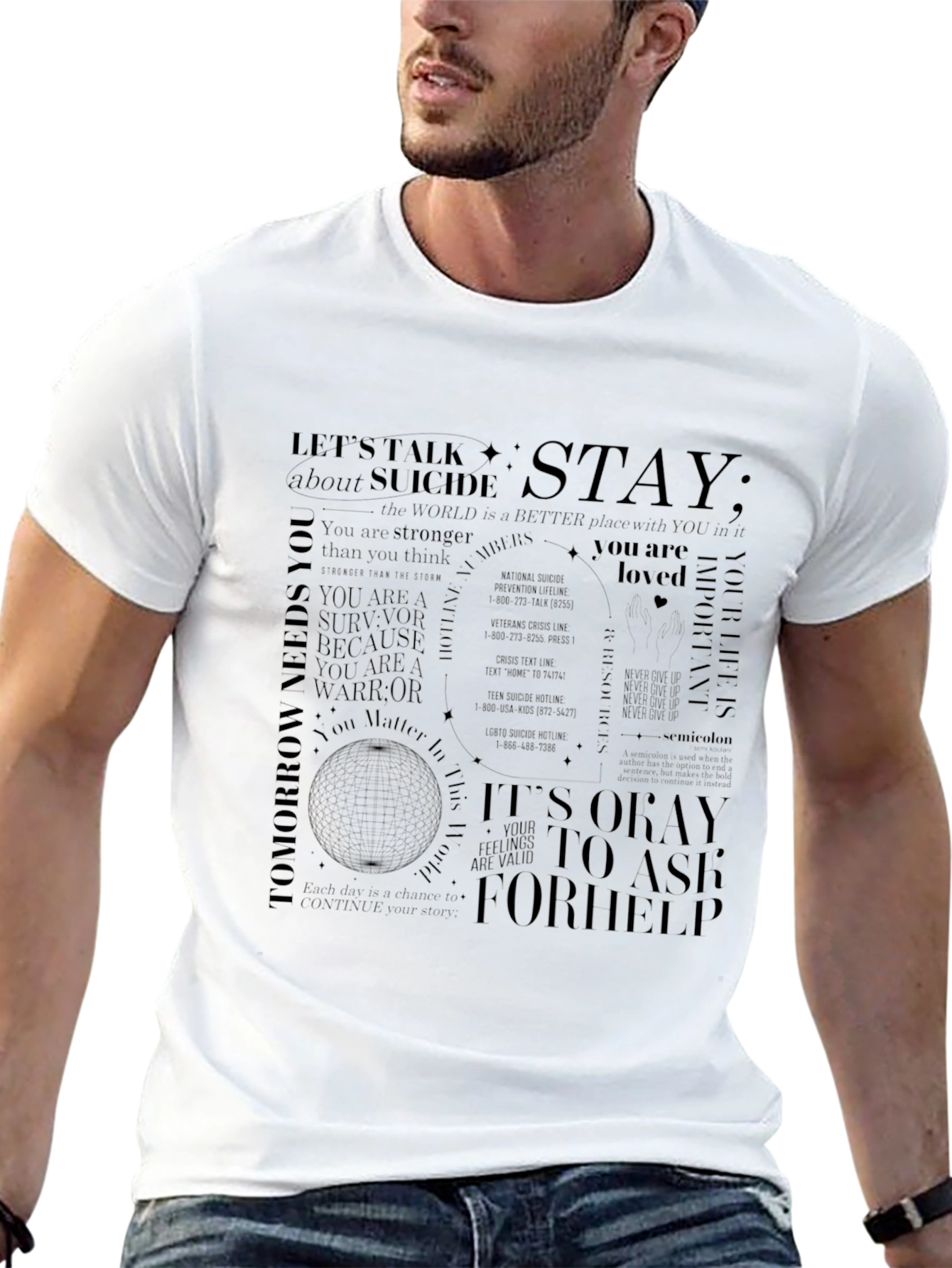 Suicide Awareness Graphic T-Shirt