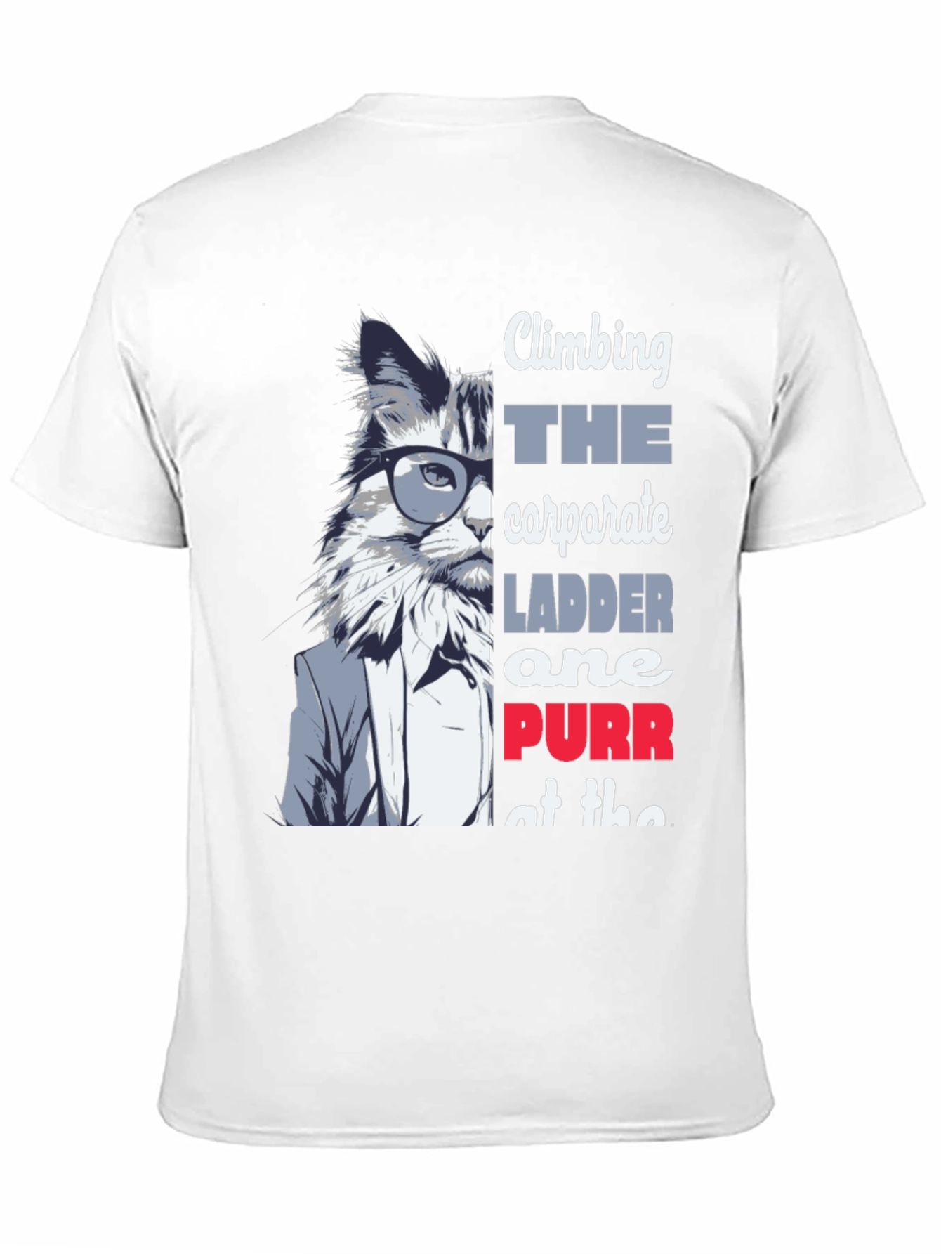 Climbing Corporate Ladder Cat T-Shirt
