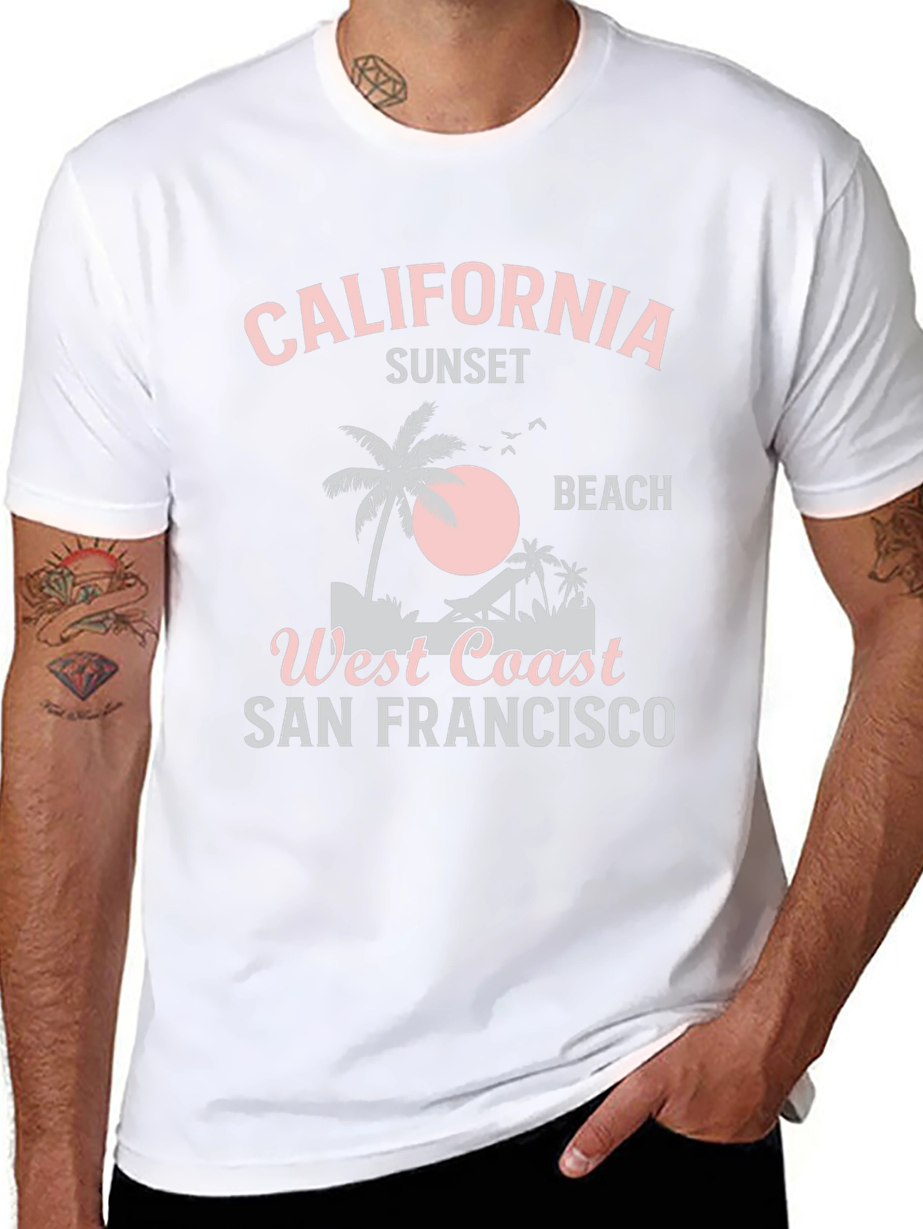 California Sunset Beach Graphic Tee