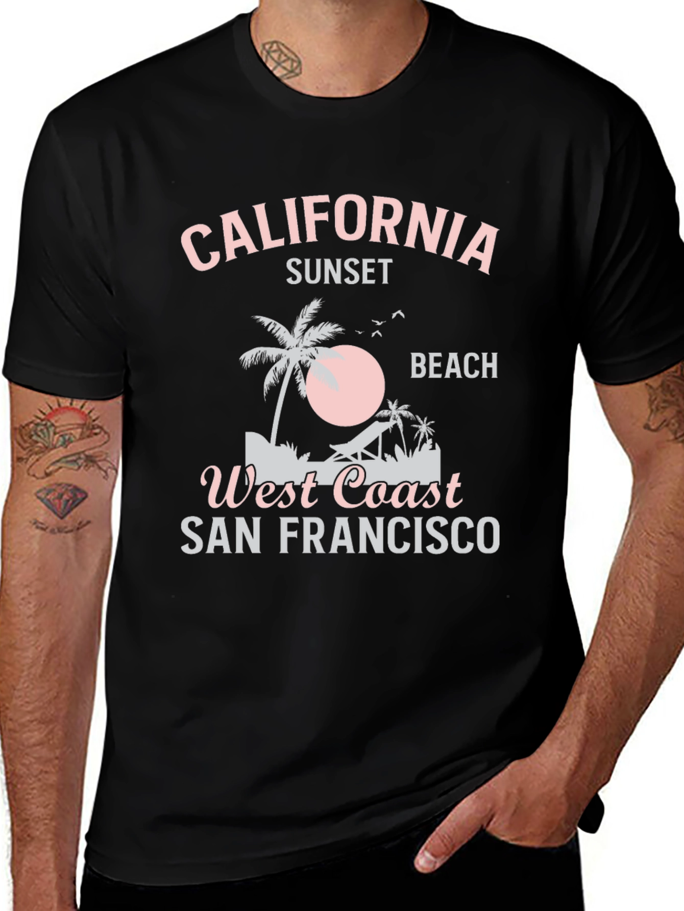 California Sunset Beach Graphic Tee