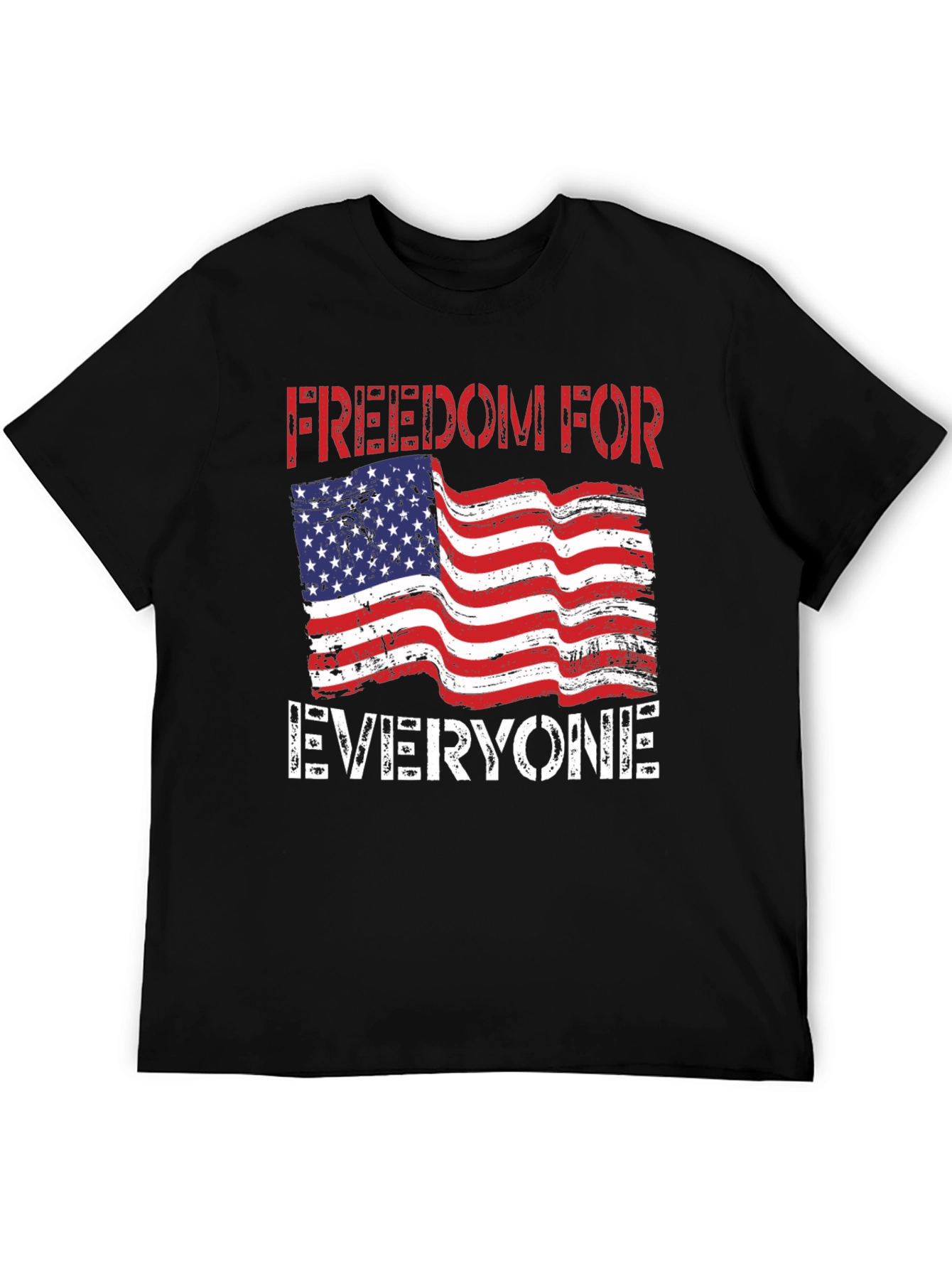 Freedom for Everyone USA Flag Graphic T-Shirt