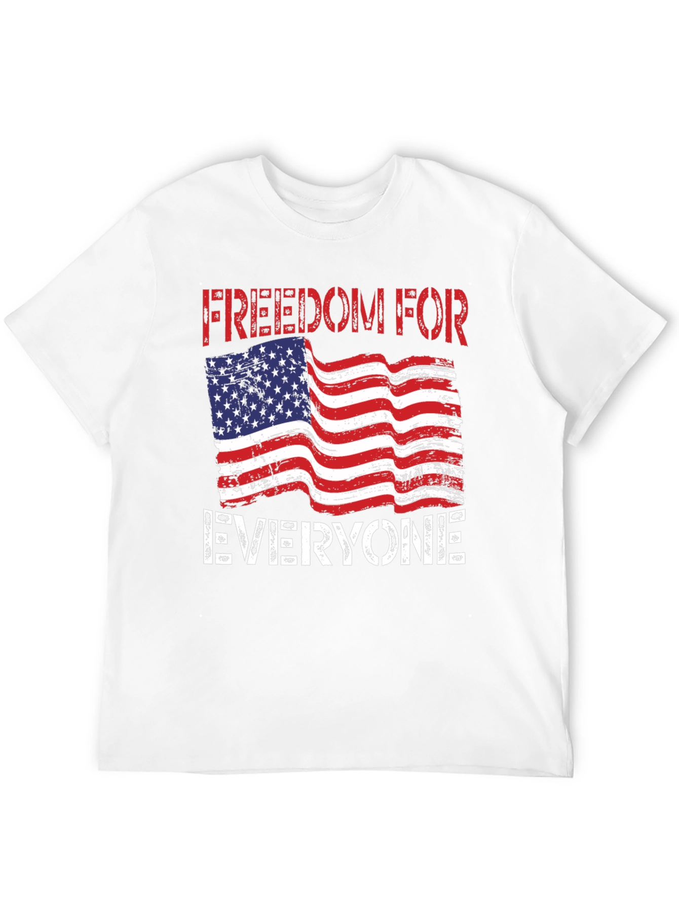 Freedom for Everyone USA Flag Graphic T-Shirt