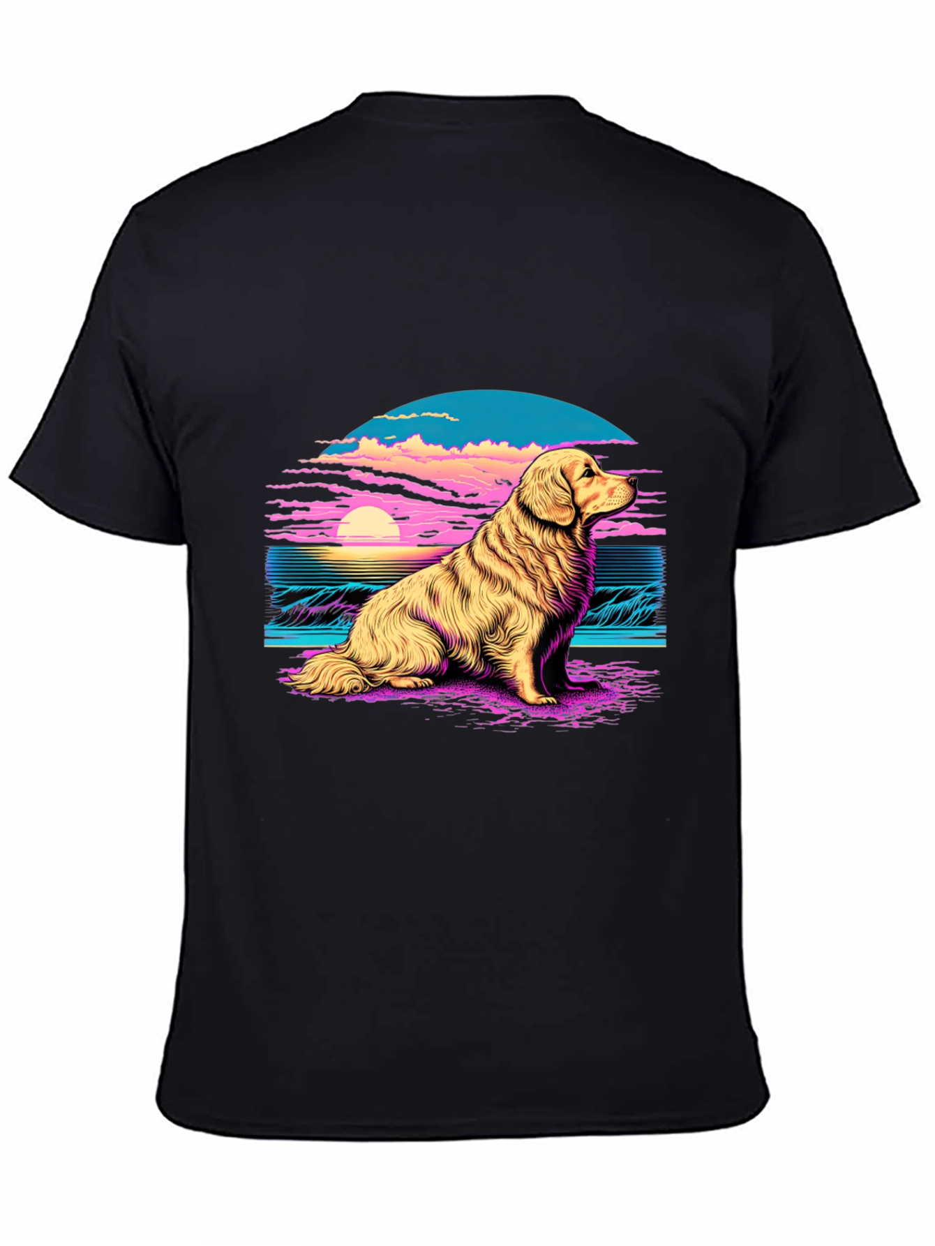 Golden Retriever Sunset T-Shirt