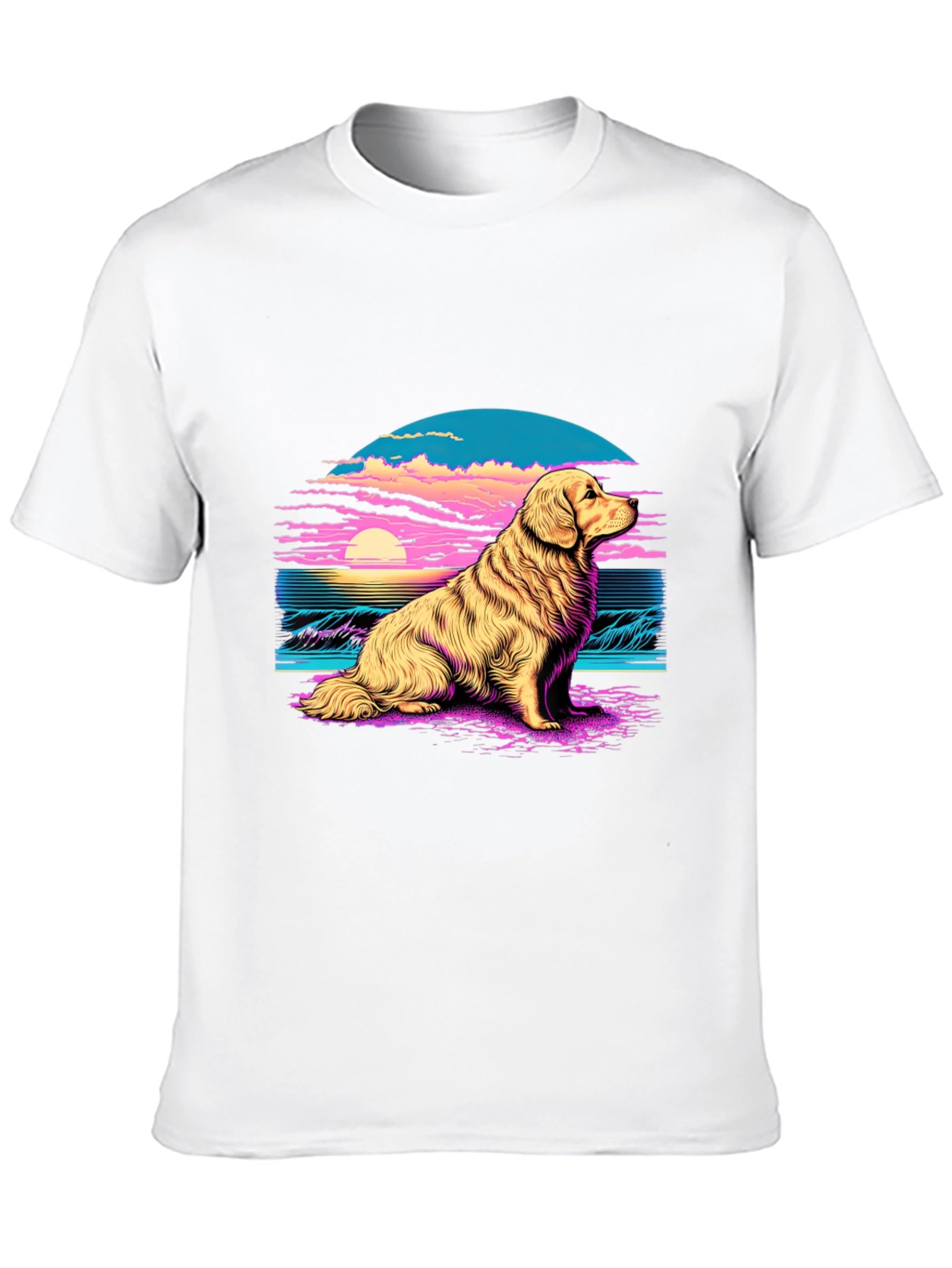 Golden Retriever Sunset T-Shirt