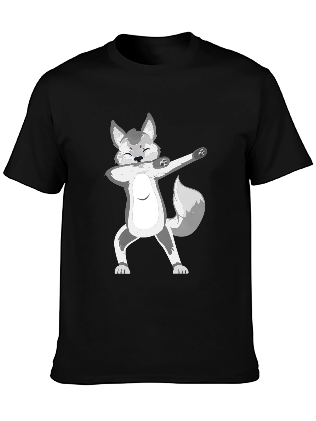 Dabbing Wolf Graphic T-Shirt
