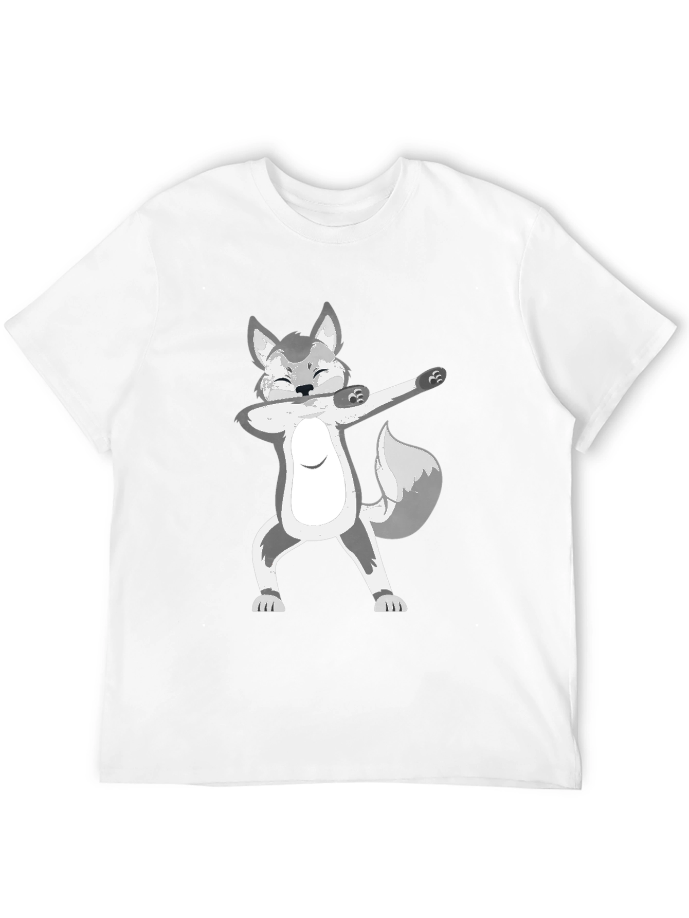 Dabbing Wolf Graphic T-Shirt