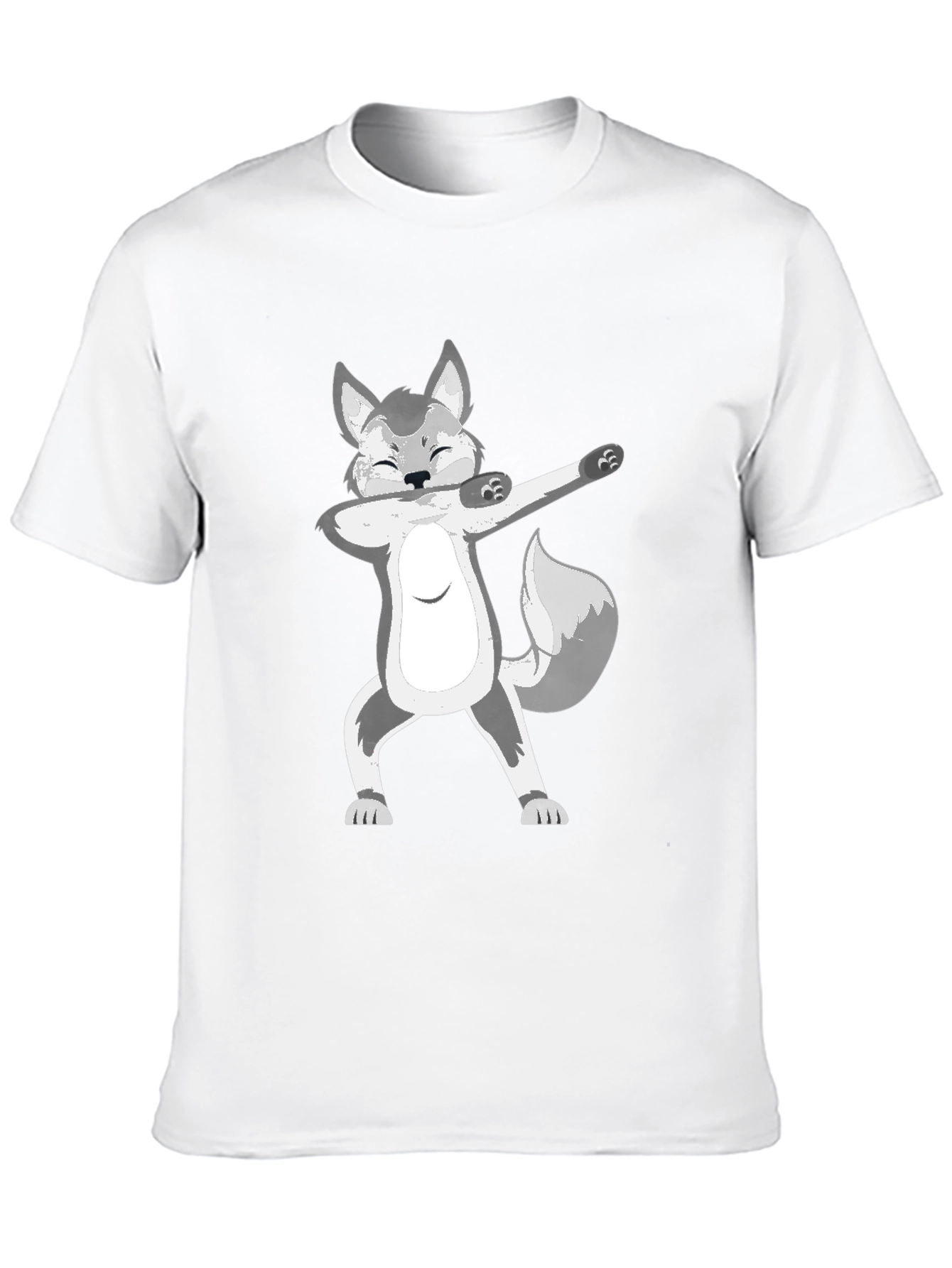 Dabbing Wolf Graphic T-Shirt