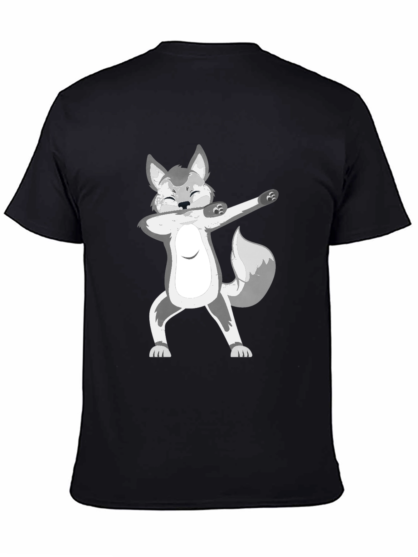 Dabbing Wolf Graphic T-Shirt