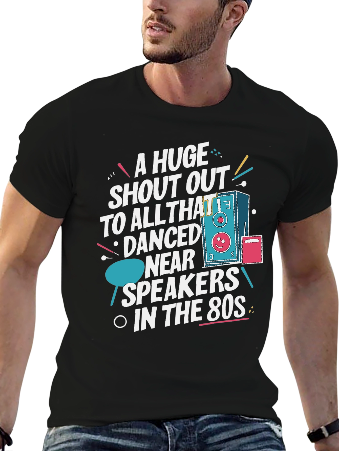 Retro 80s Speaker T-Shirt