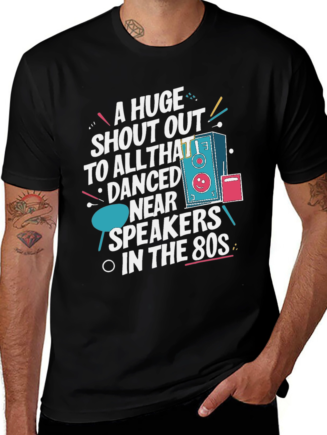 Retro 80s Speaker T-Shirt