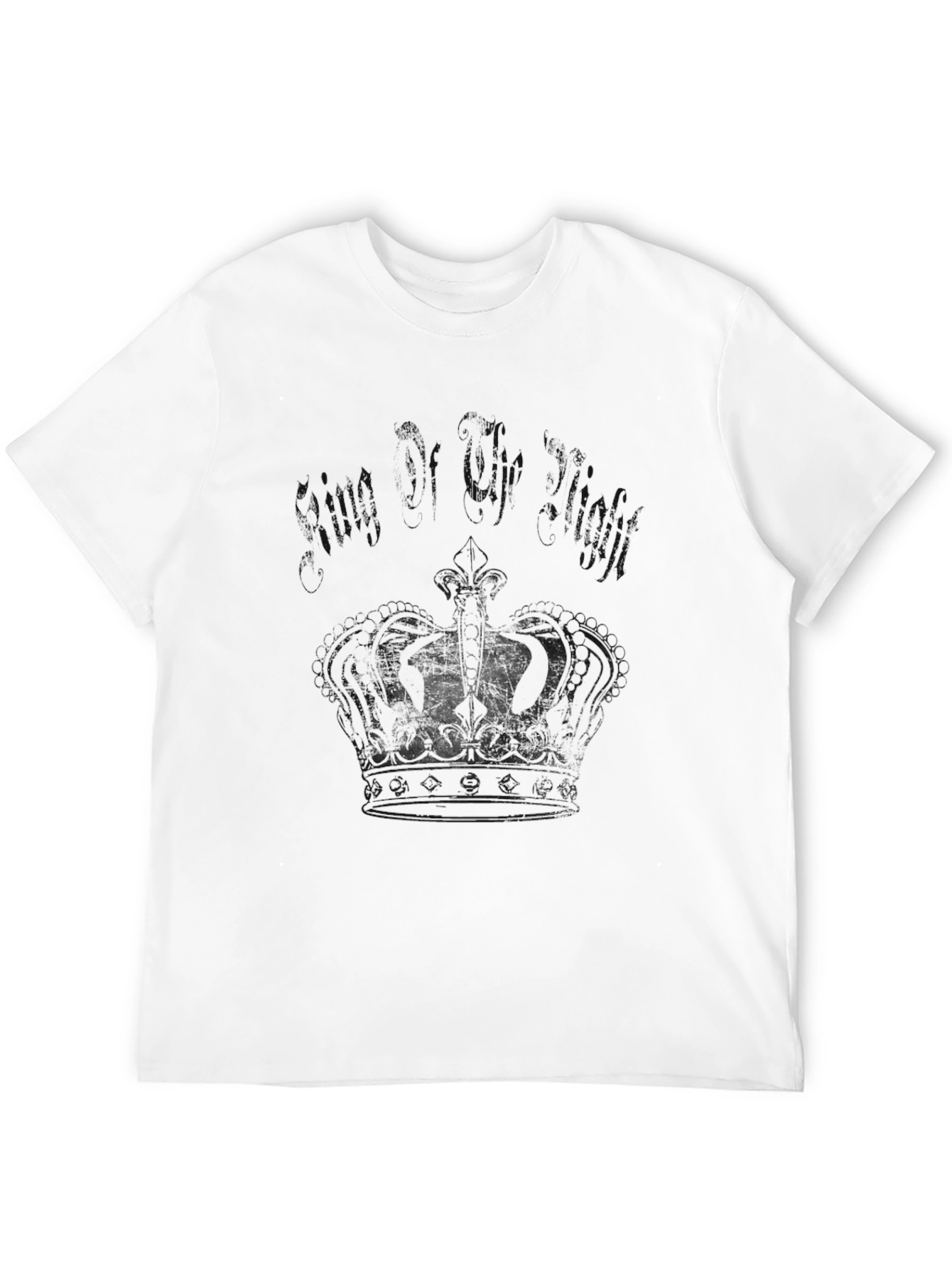 Mens Black Graphic Print Crew Neck T-Shirt