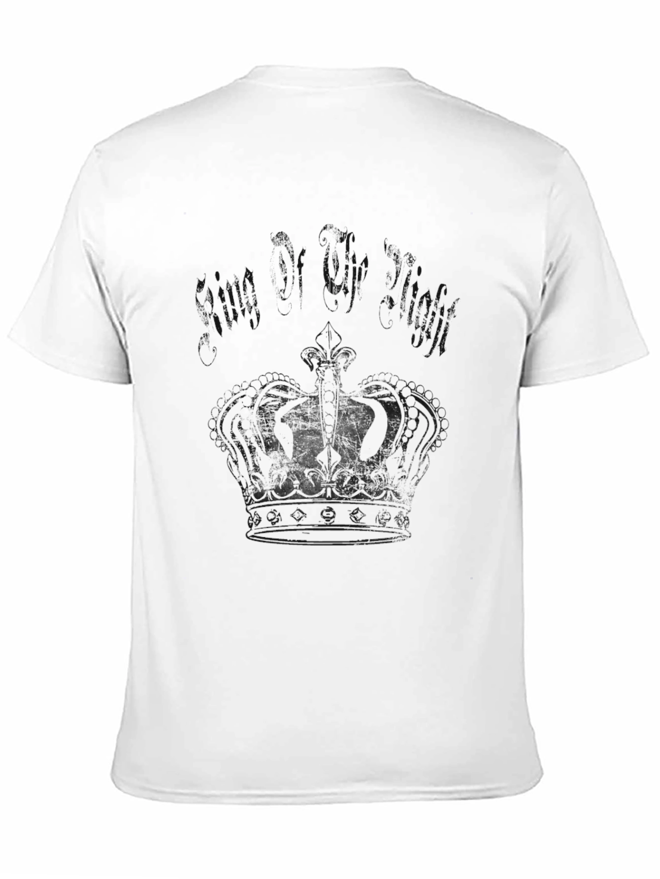 Mens Black Graphic Print Crew Neck T-Shirt