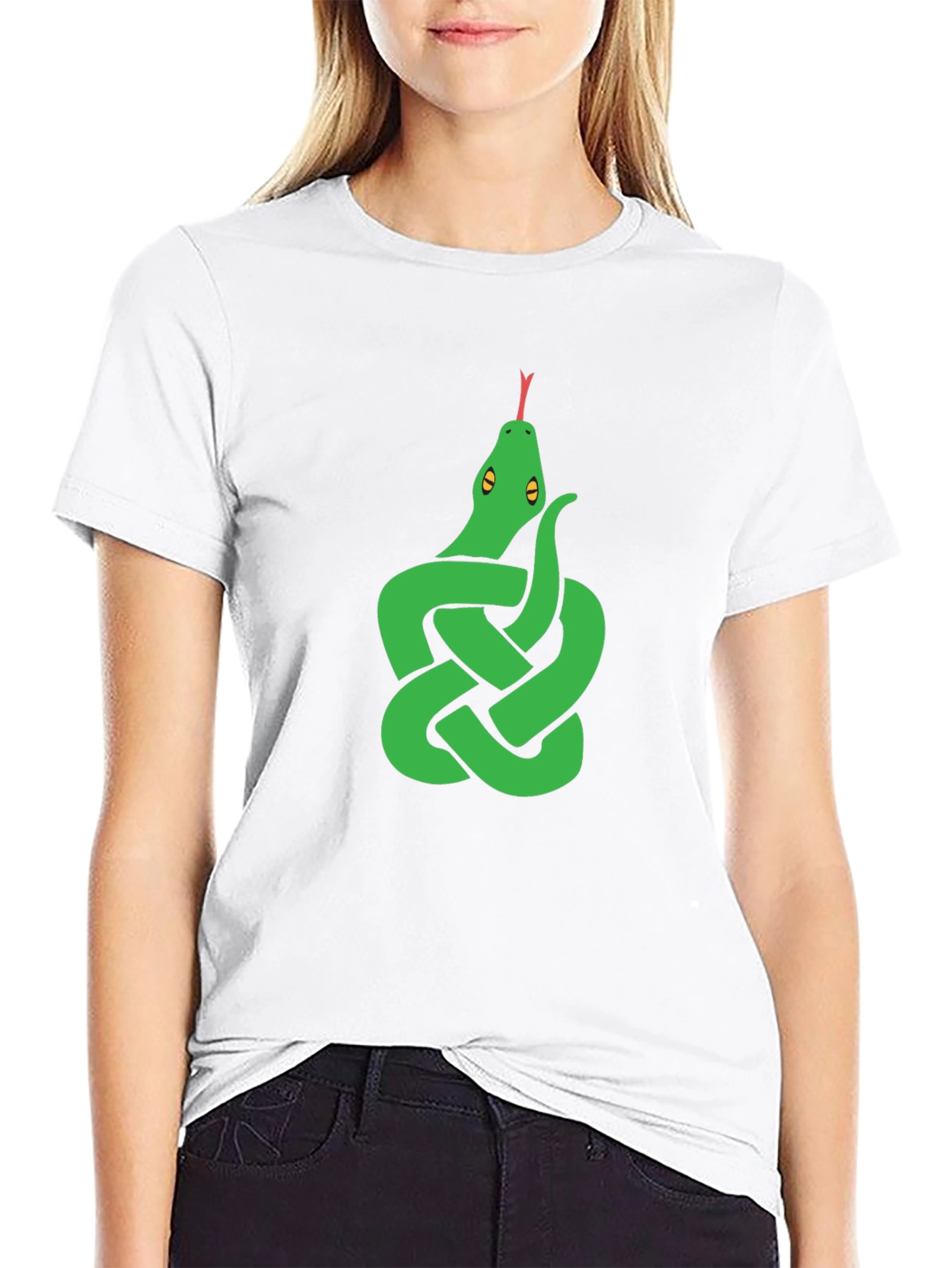 Knot Snake Graphic Tee - Black