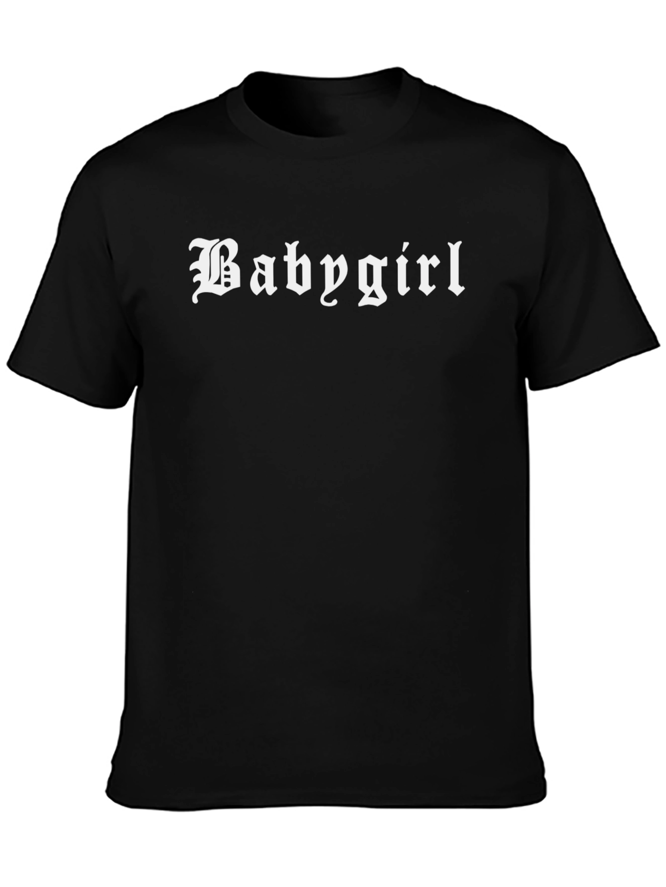 Babygirl Graphic Tee - Gothic Style Black T-Shirt