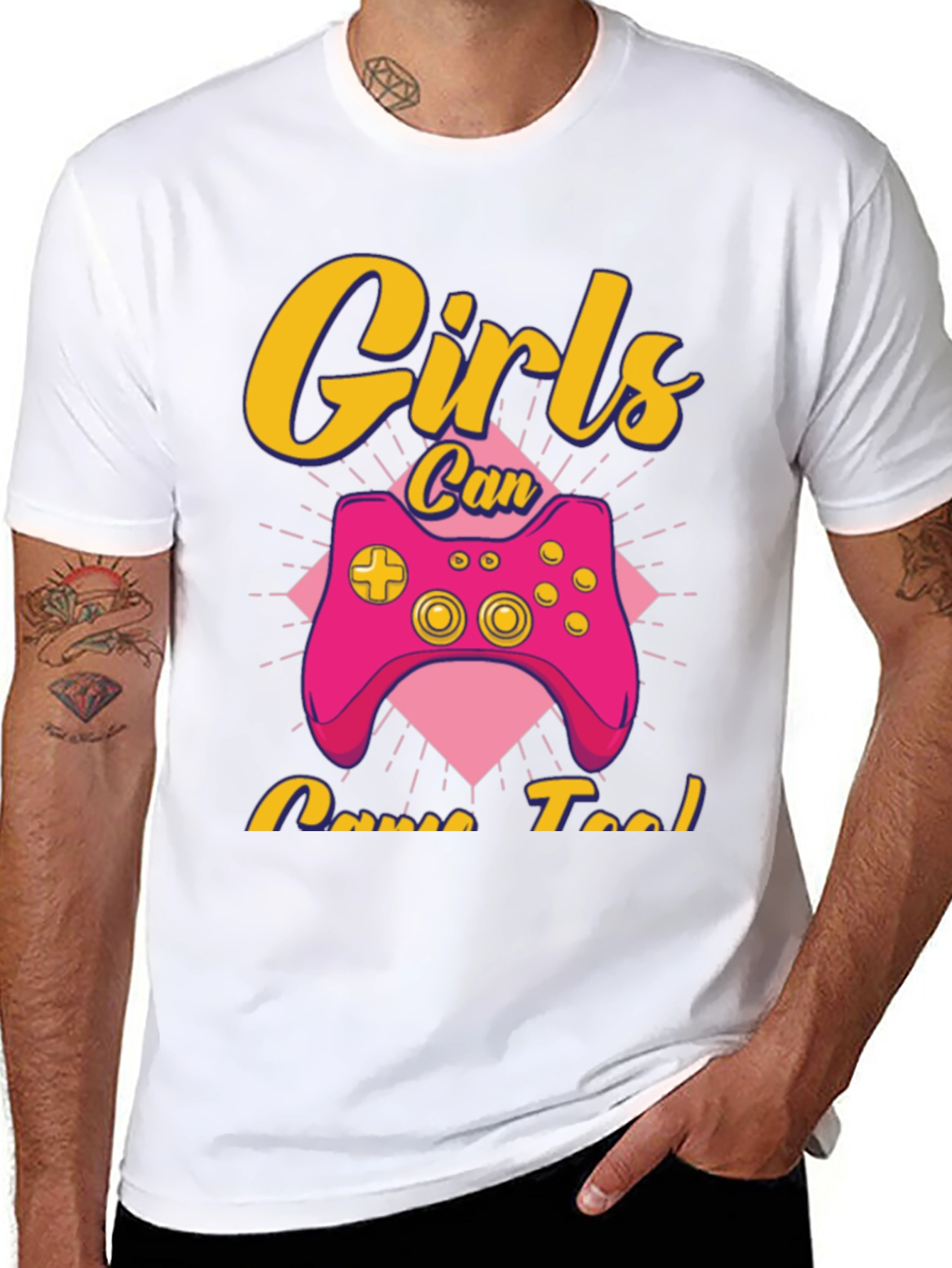 Girls Can Game Too T-Shirt
