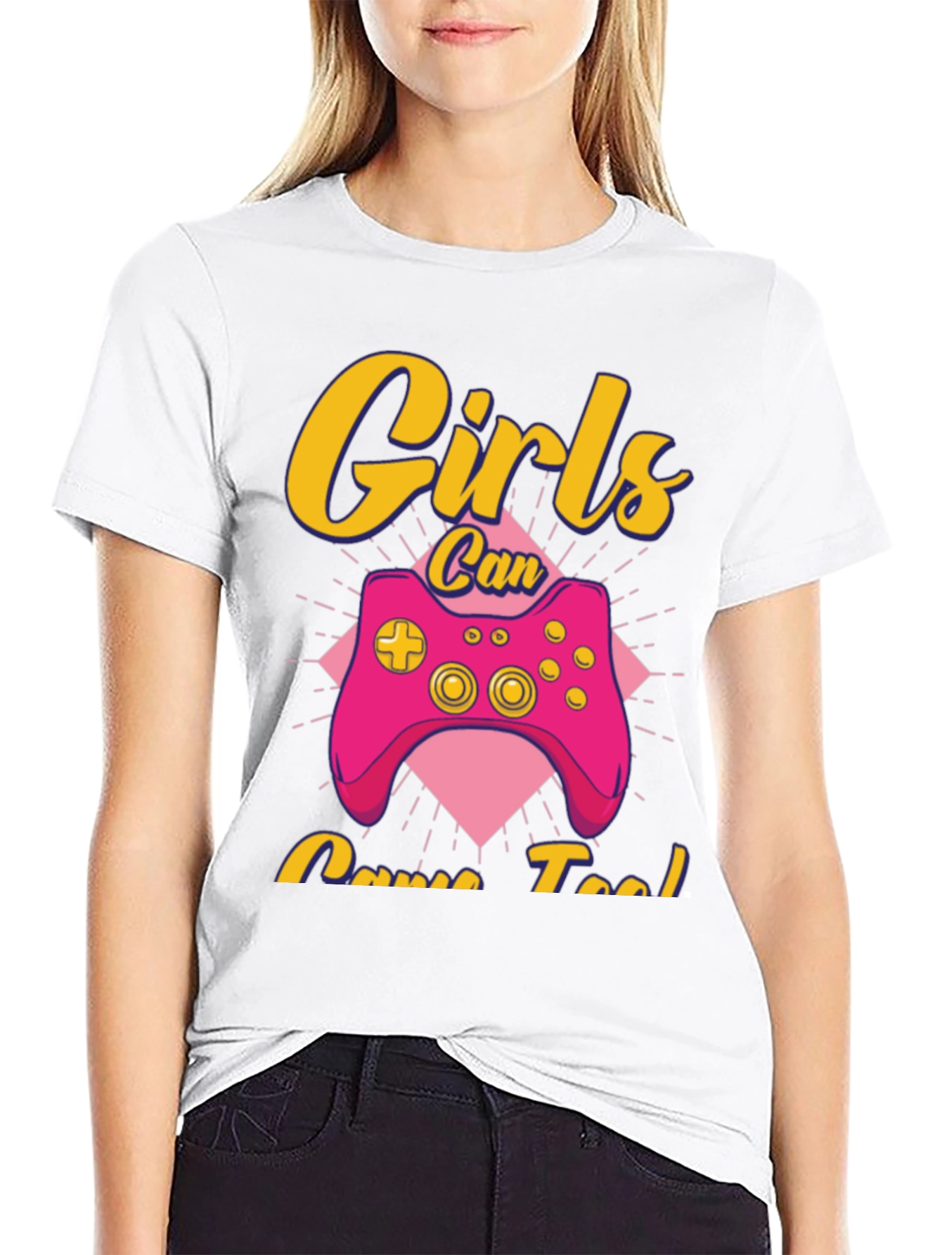 Girls Can Game Too T-Shirt