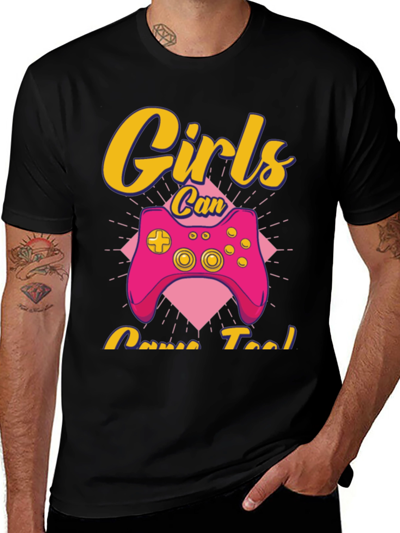 Girls Can Game Too T-Shirt