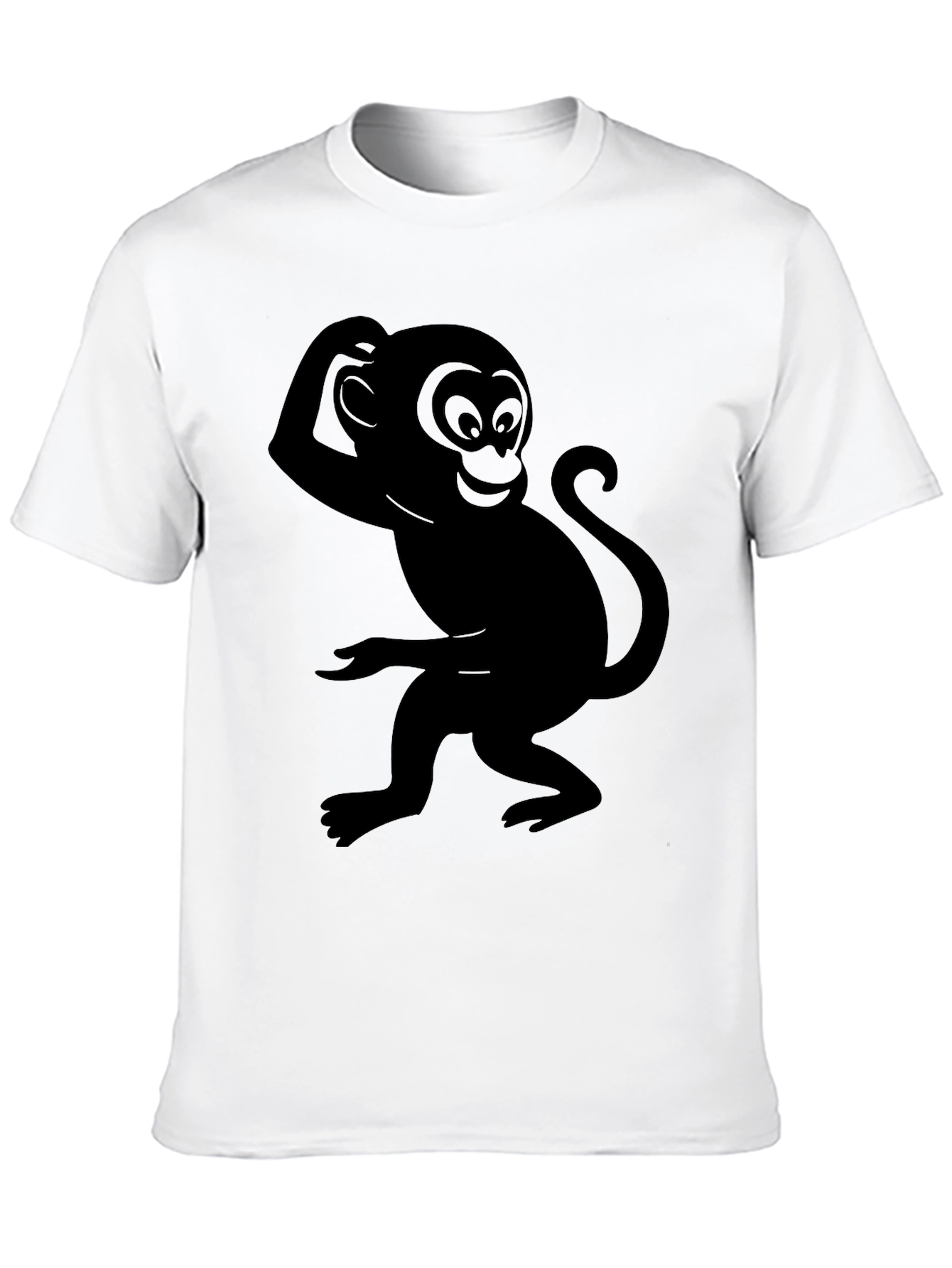 Black Monkey Graphic Tee - Quirky & Fun Design
