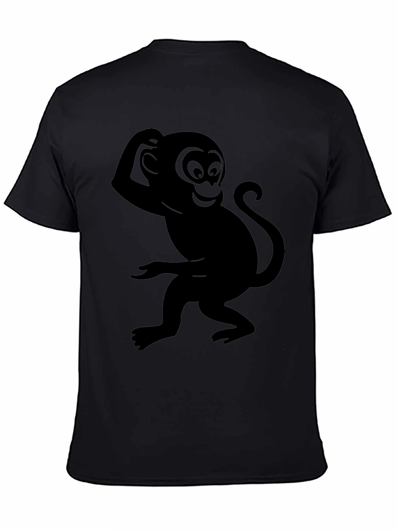 Black Monkey Graphic Tee - Quirky & Fun Design
