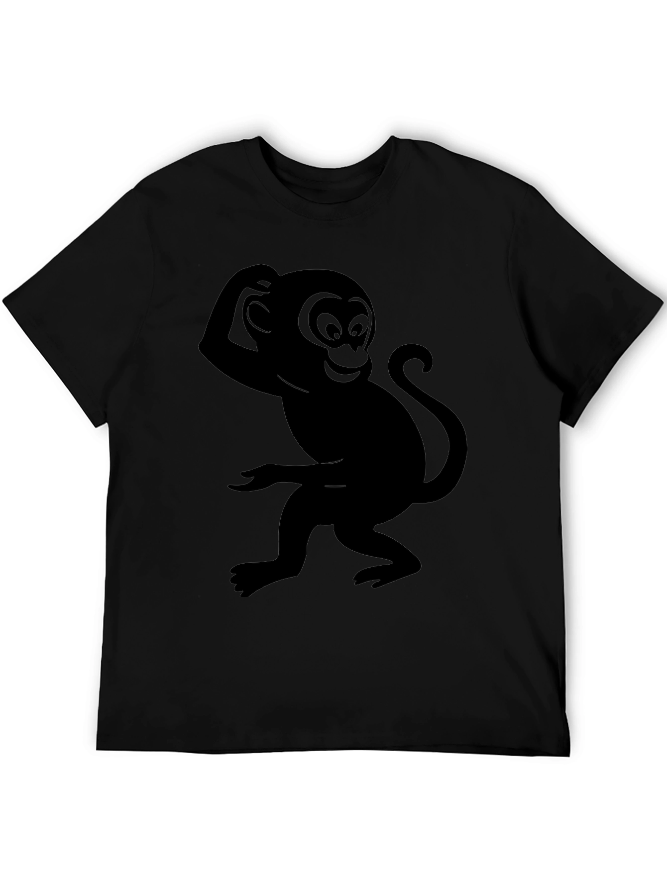 Black Monkey Graphic Tee - Quirky & Fun Design