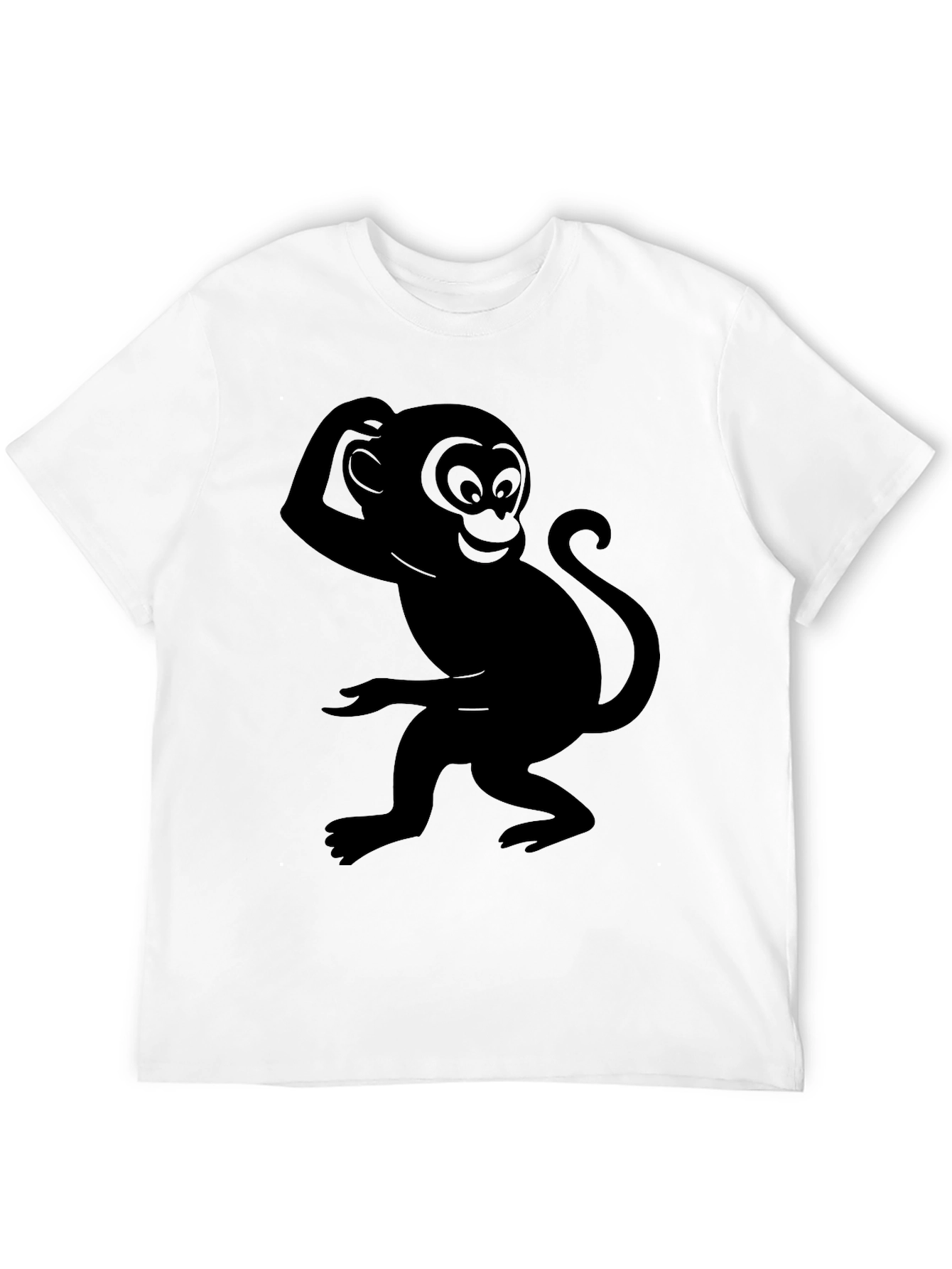 Black Monkey Graphic Tee - Quirky & Fun Design