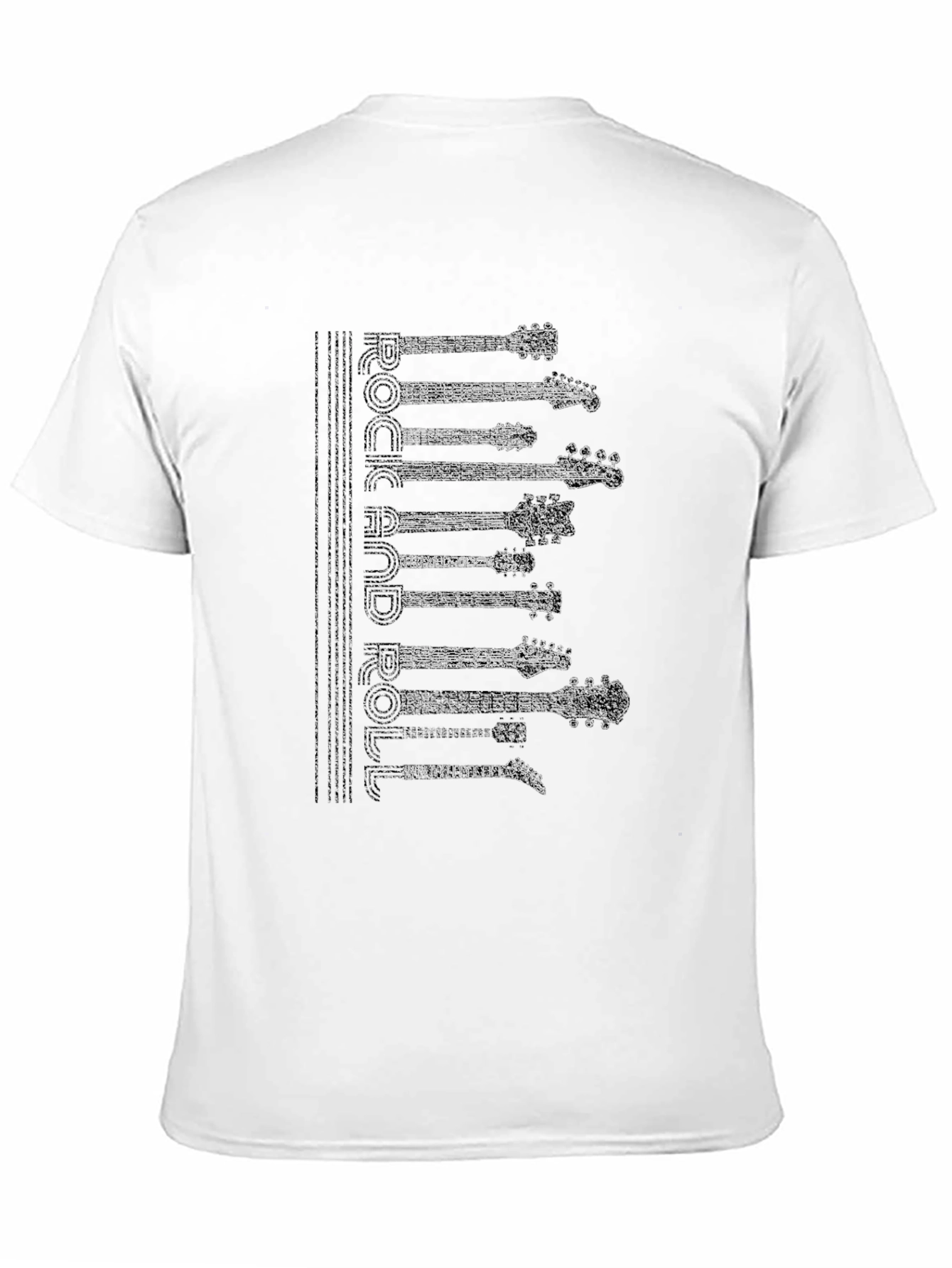 Rock and Roll Guitar T-Shirt - Black