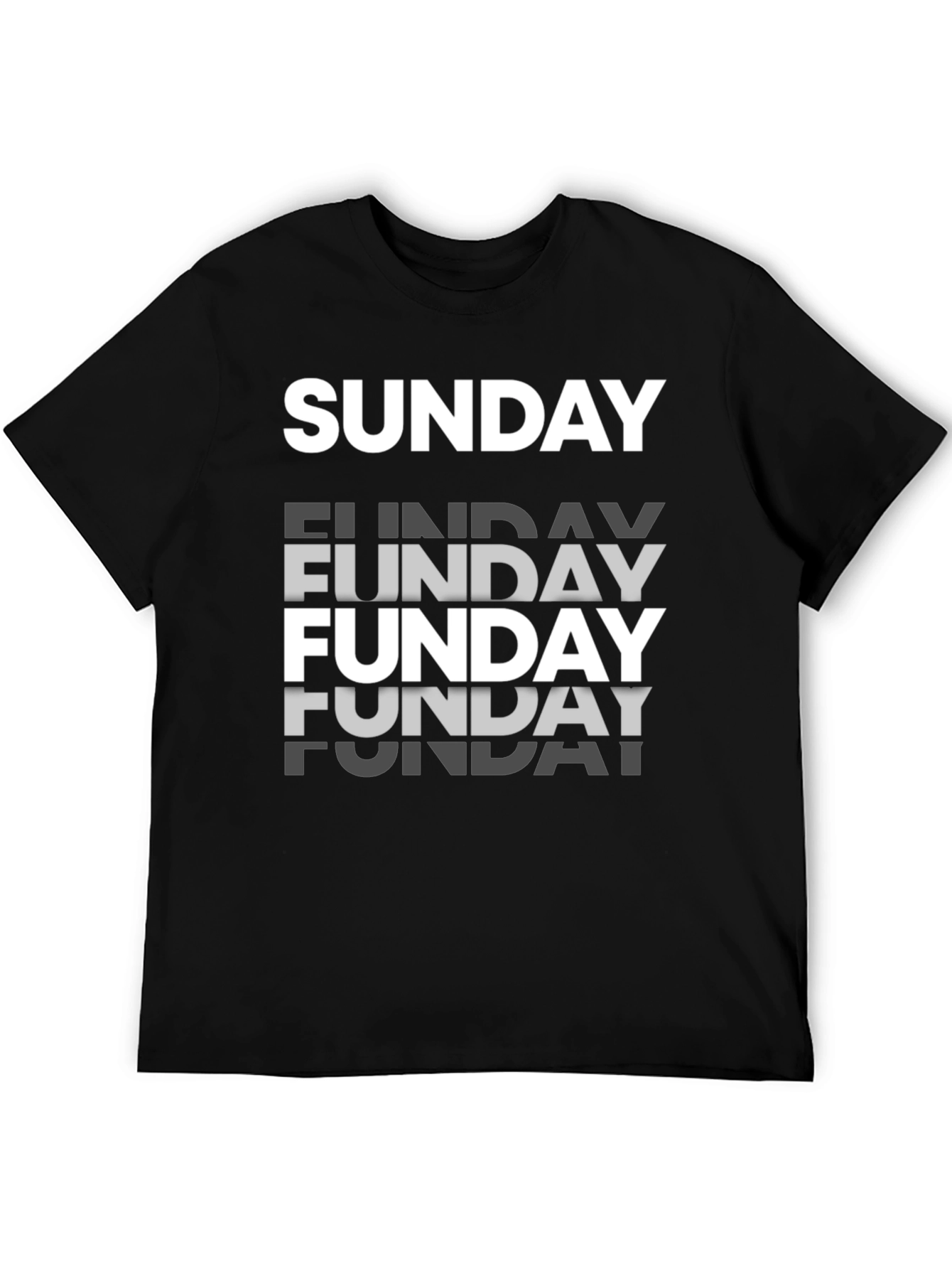 Sunday Funday Graphic Tee - Mens Black T-Shirt