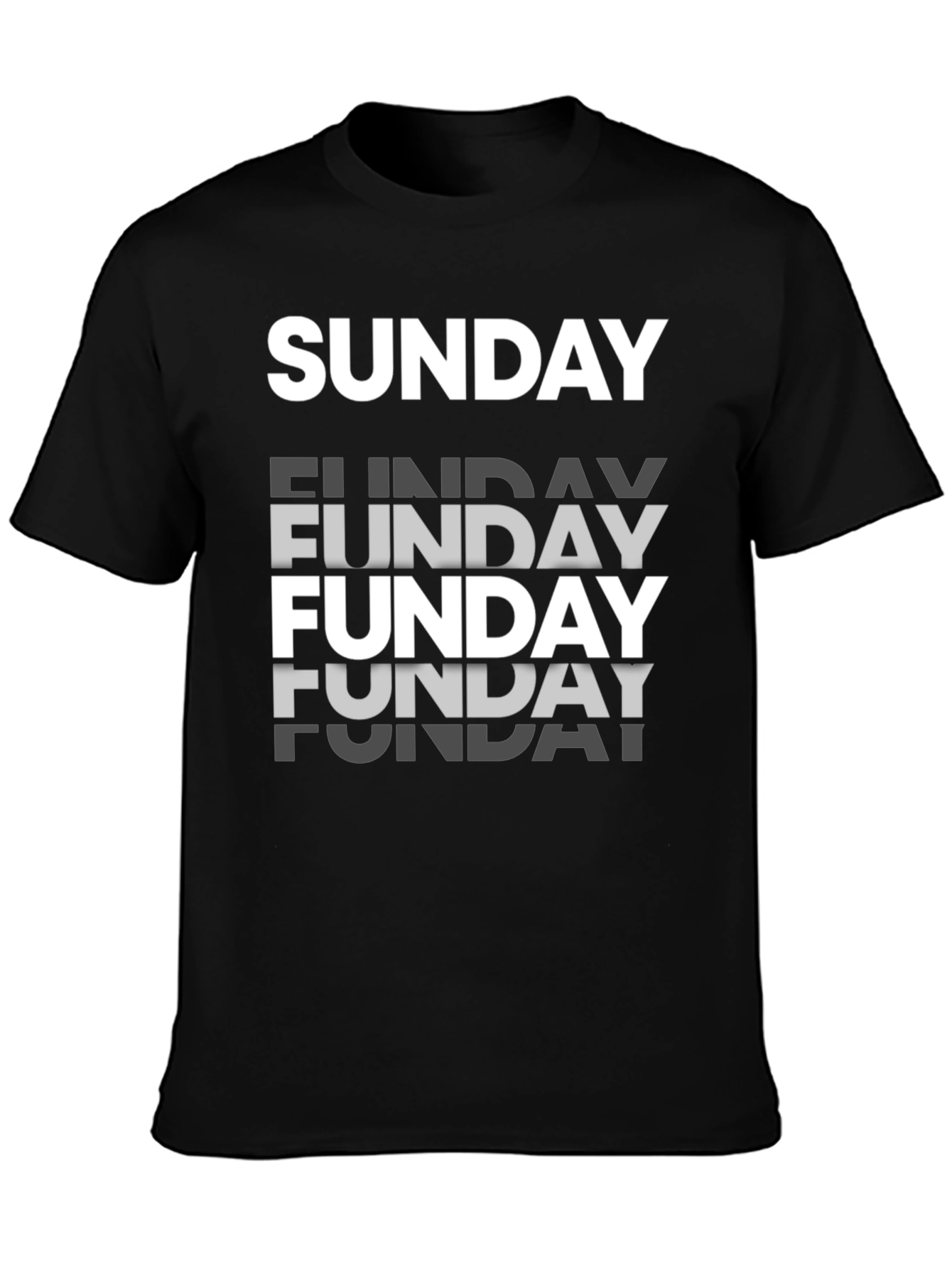 Sunday Funday Graphic Tee - Mens Black T-Shirt