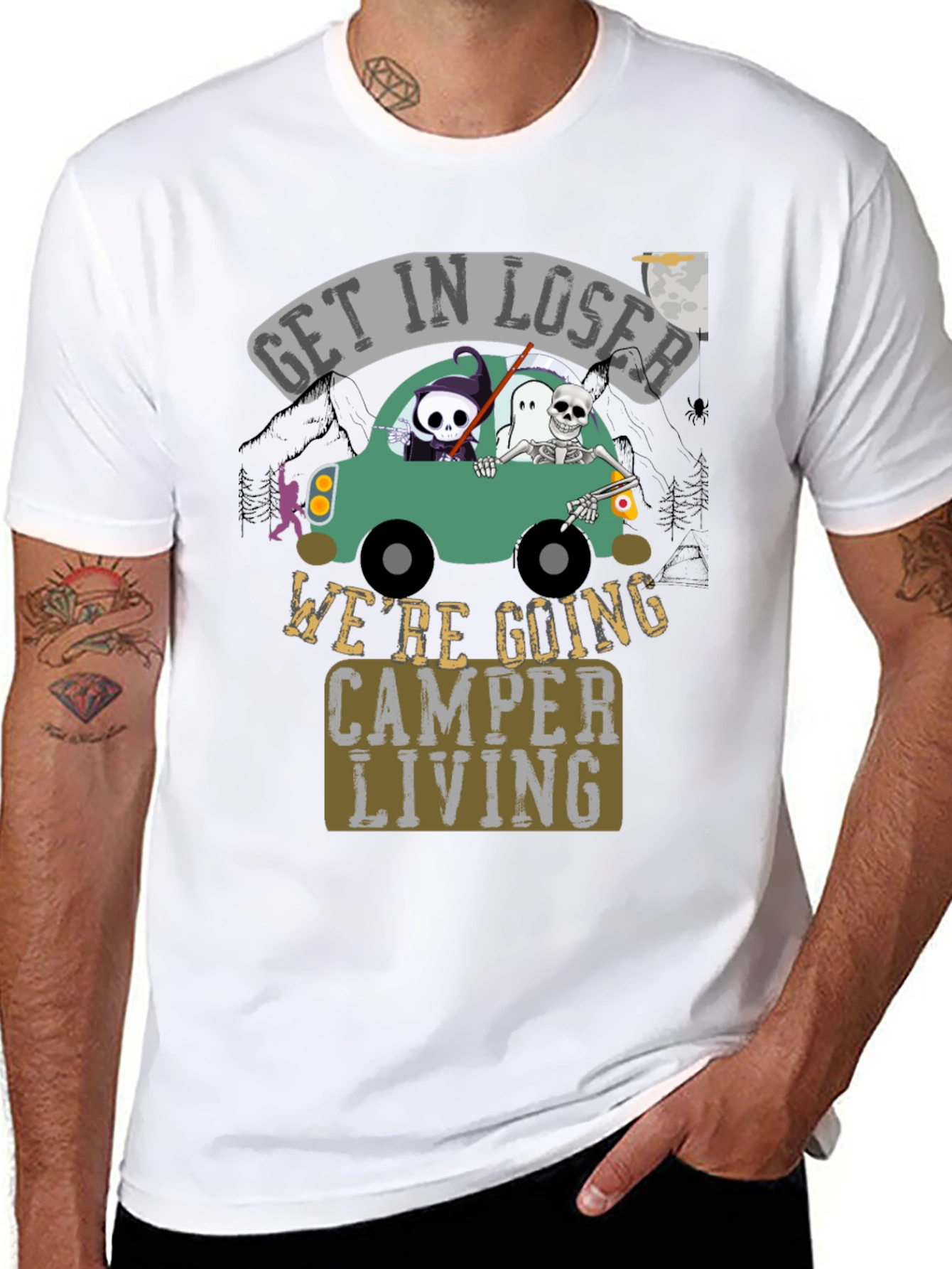 Camper Living Tee: Get In Loser