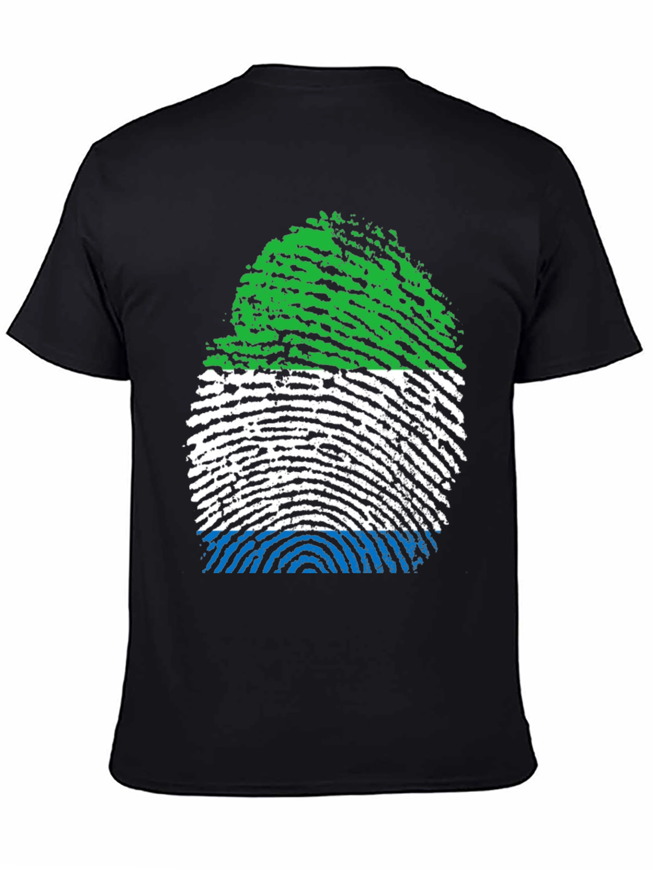 Sierra Leone Fingerprint Flag T-Shirt