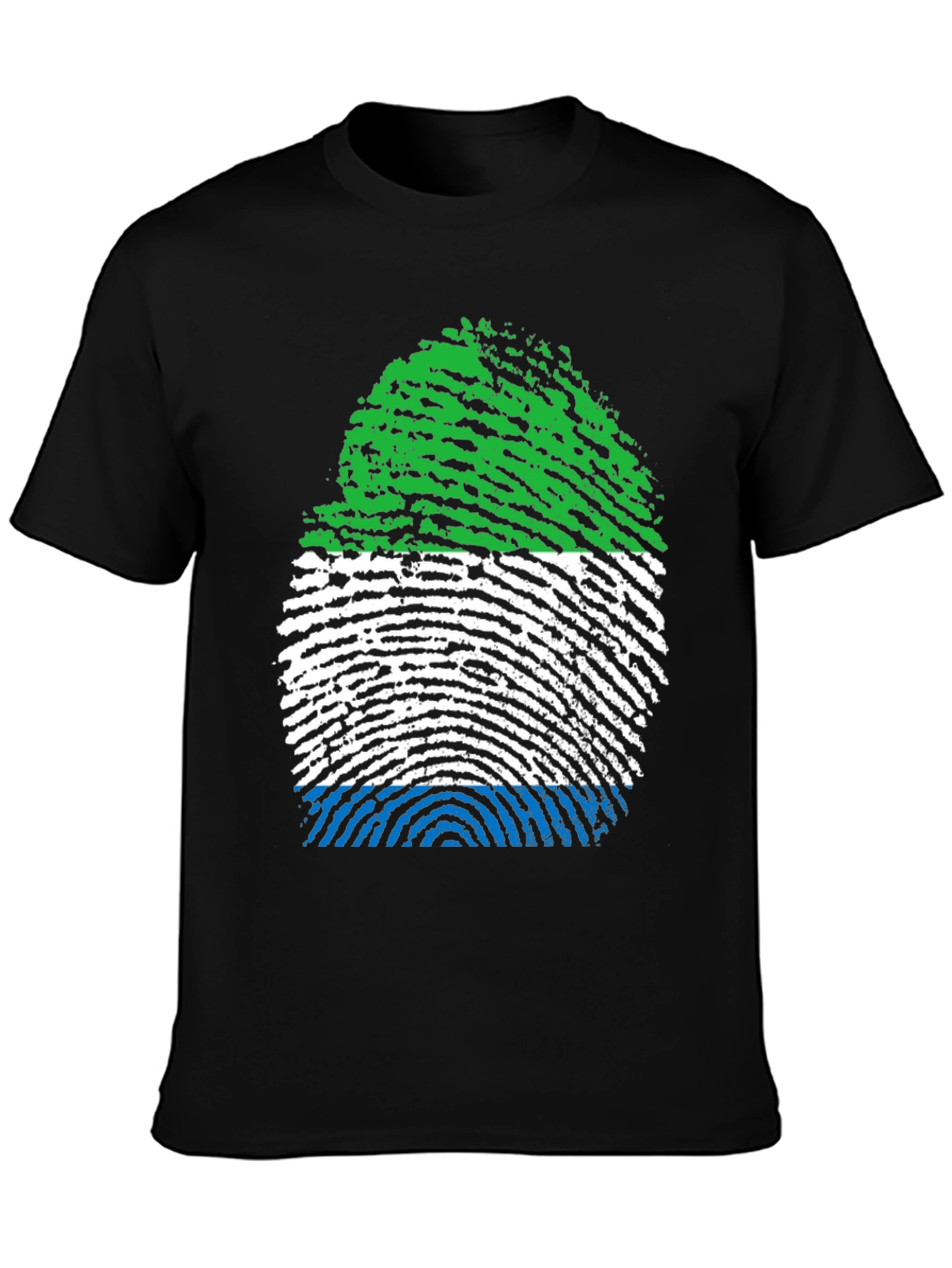Sierra Leone Fingerprint Flag T-Shirt