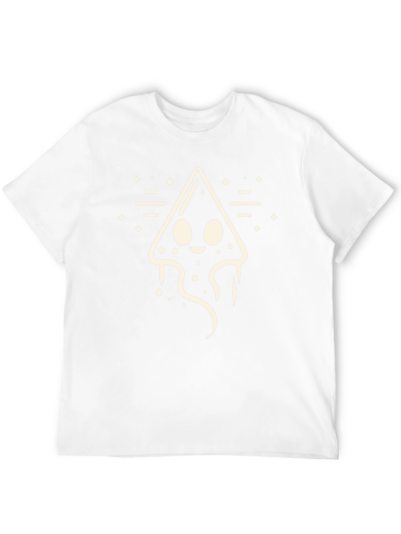 Cute Squid Graphic Tee - Black Cotton T-Shirt