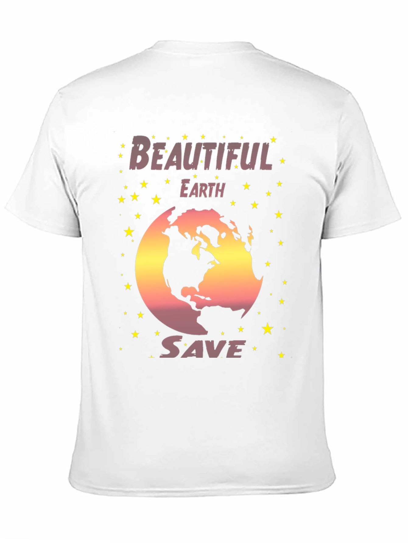 Beautiful Earth Save Planet Graphic T-Shirt
